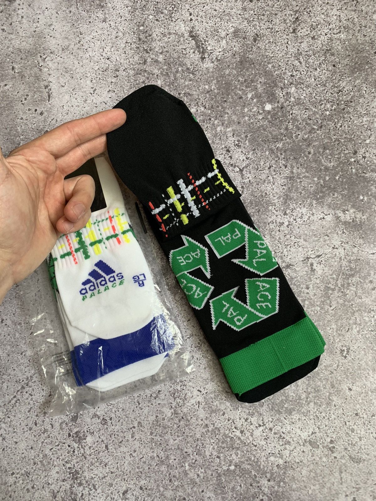 Adidas × Palace Adidas x Palace Long Socks Black Deadstock Size ONE SIZE - 3 Thumbnail