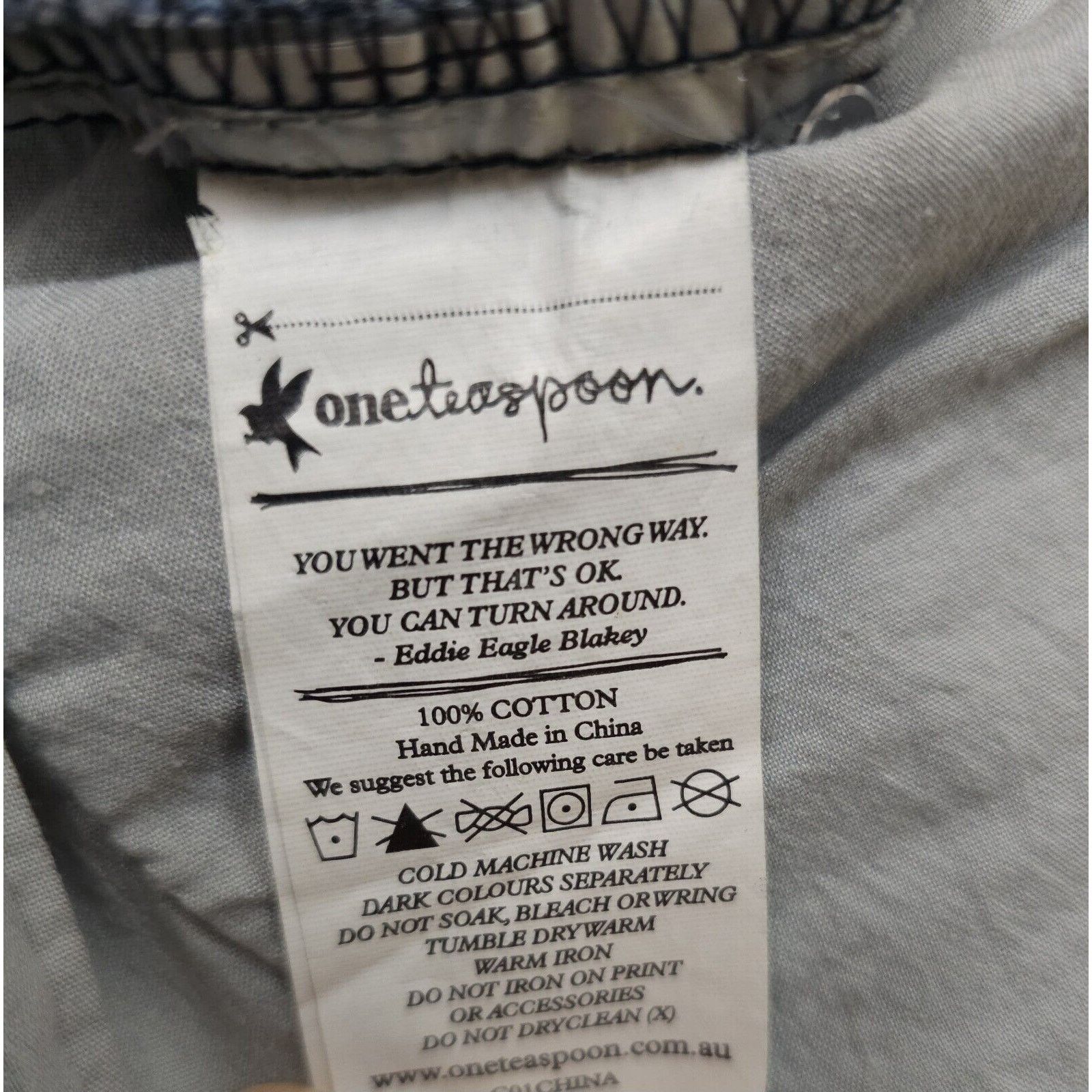 One Teaspoon One Teaspoon Super Freaks Zip-Up Drop Crotch Low 27 W 31 Size 27" / US 4 / IT 40 - 8 Thumbnail