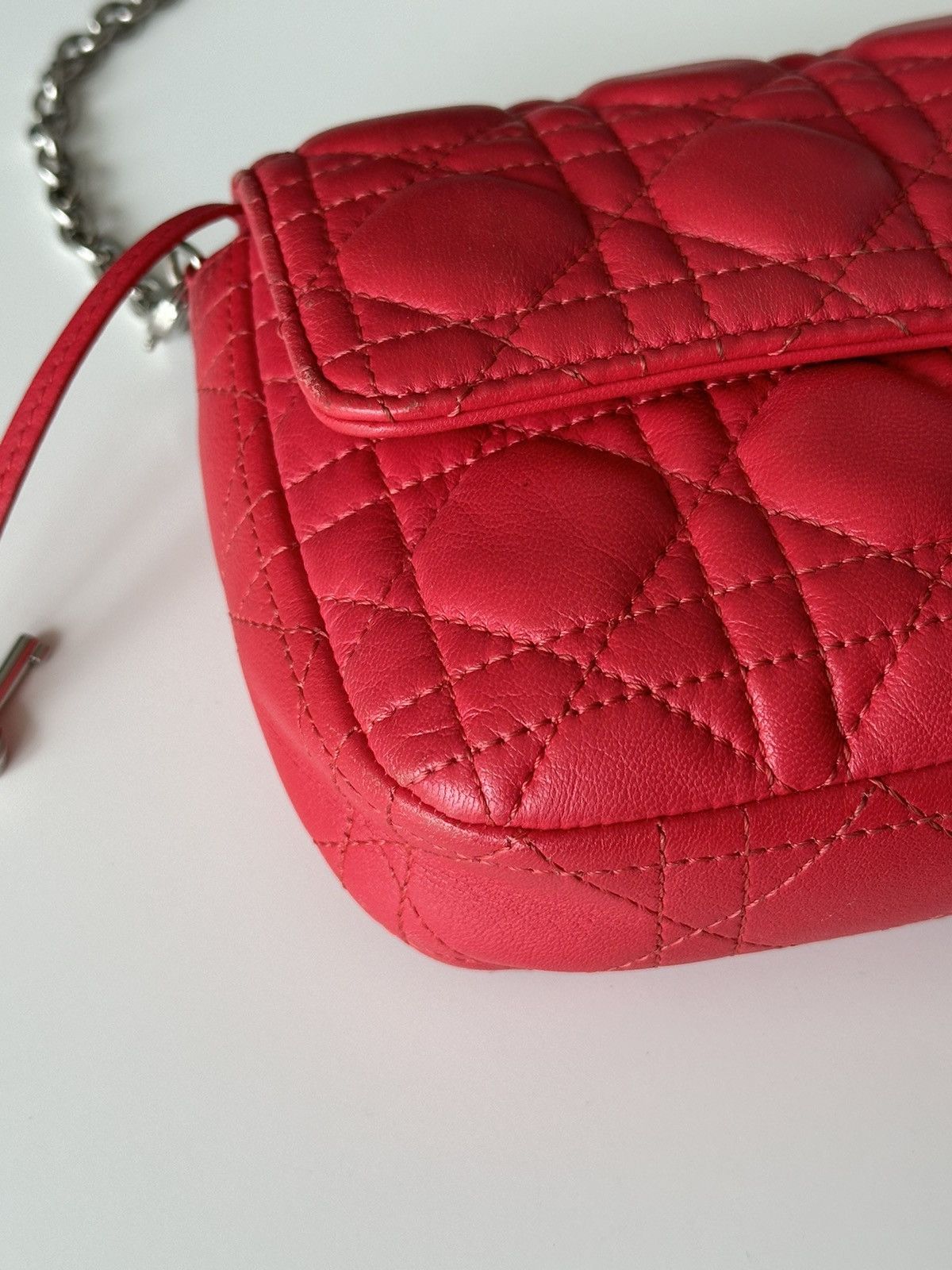 Christian Dior Monsieur DIOR Cannage Miss Dior Promenade Hot Pink Crossbody Bag Size ONE SIZE - 15 Thumbnail