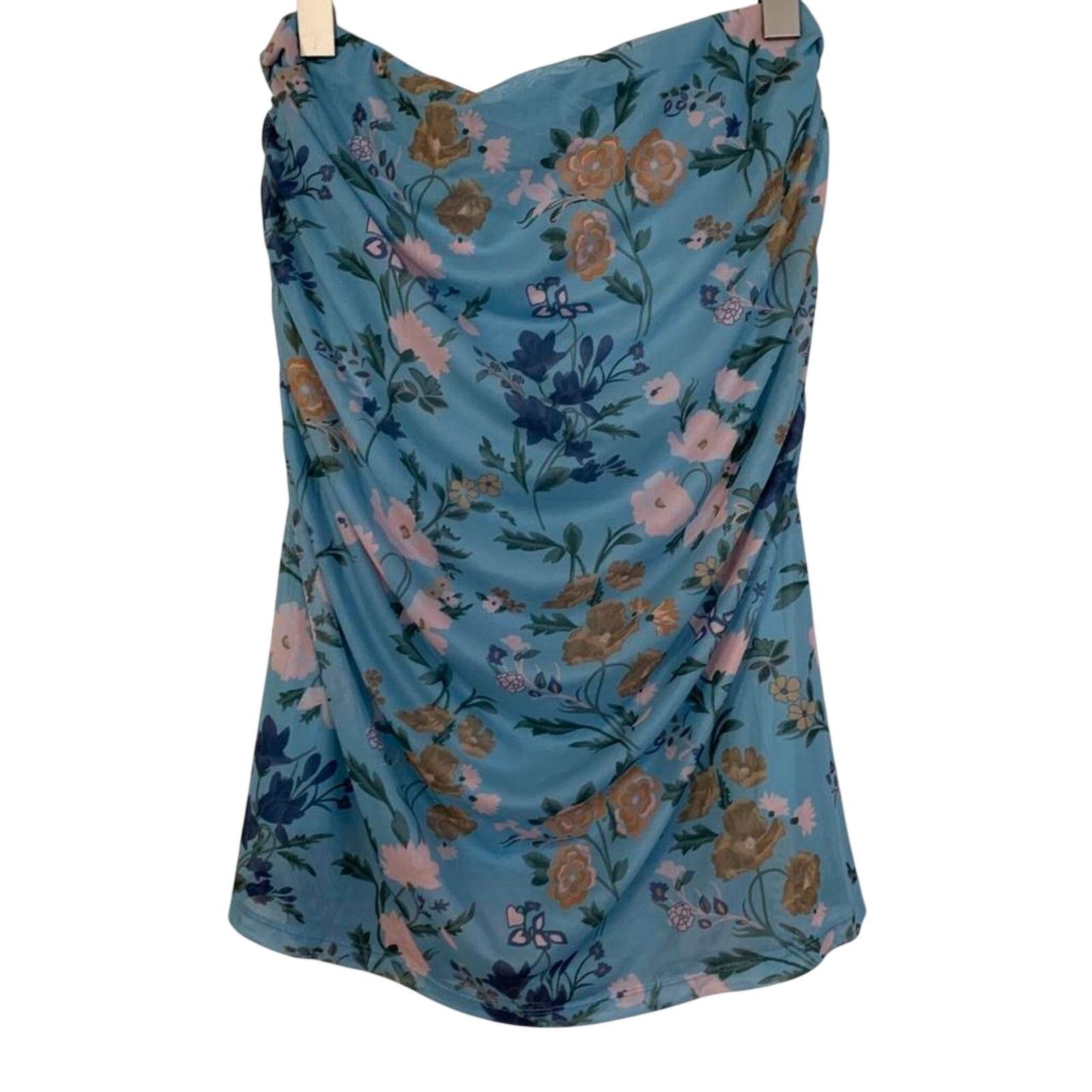 Anthropologie New Maeve x Anthropologie Knee-Length Printed Mesh Skirt Size 32" / US 10 / IT 46 - 4 Thumbnail