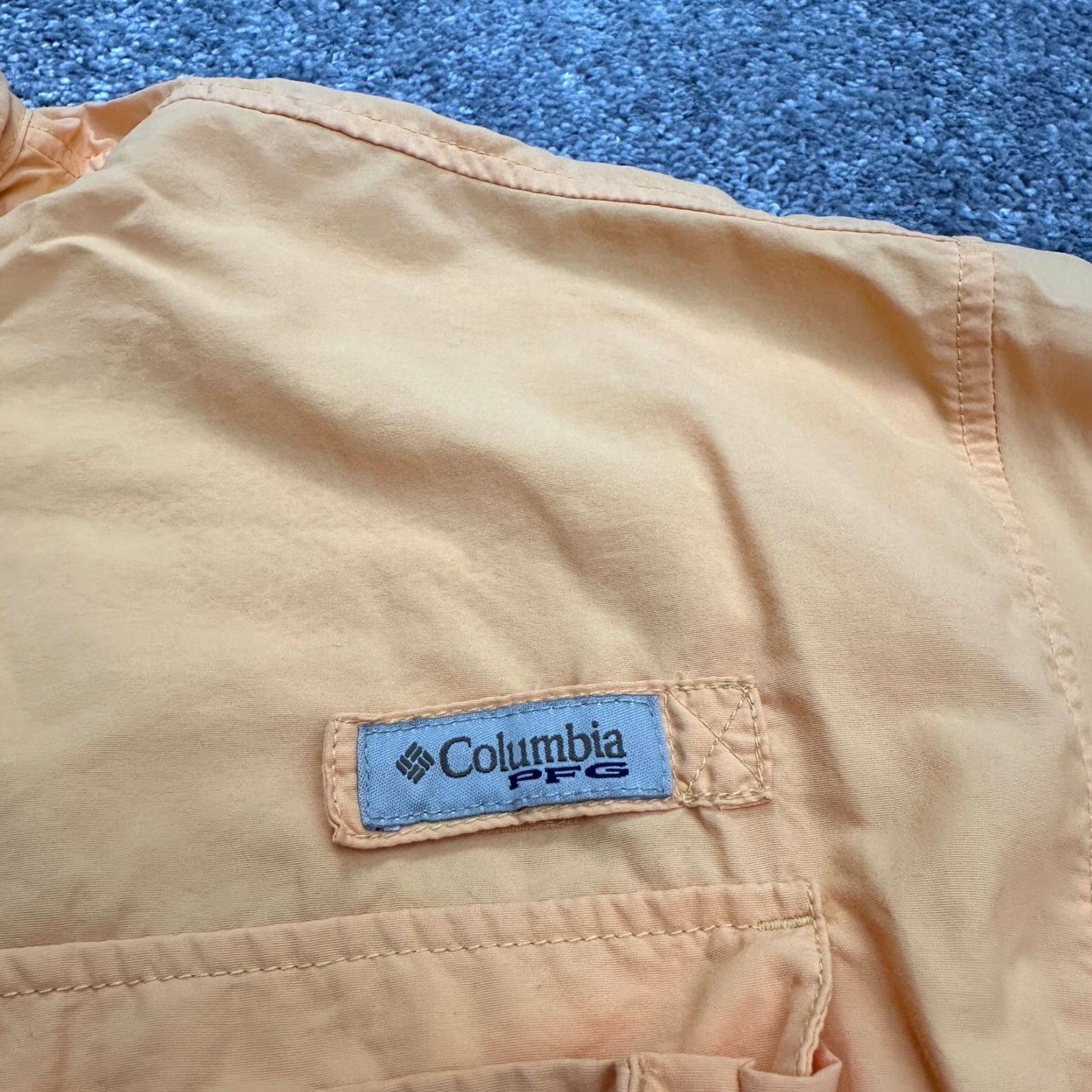 Vintage Columbia Bahama Shirt 2XL Orange Nylon PFG Omni-Shade Button-Up Long Sleeve Outdoor Mens Size US XXL / EU 58 / 5 - 5 Thumbnail