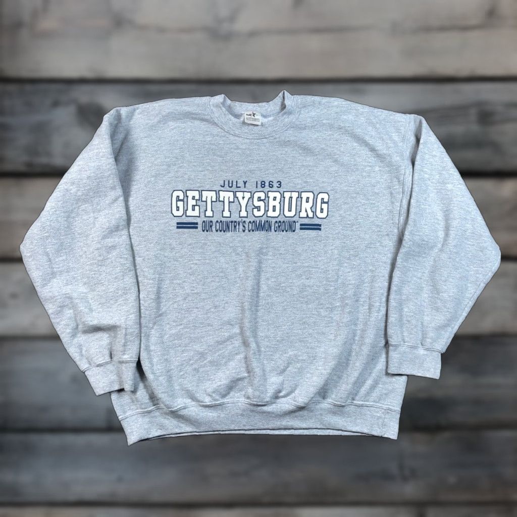 Vintage Gettysburg National Park Sweatshirt XL Gray Crewneck 50-50 Blend Military Size US XL / EU 56 / 4 - 1 Thumbnail