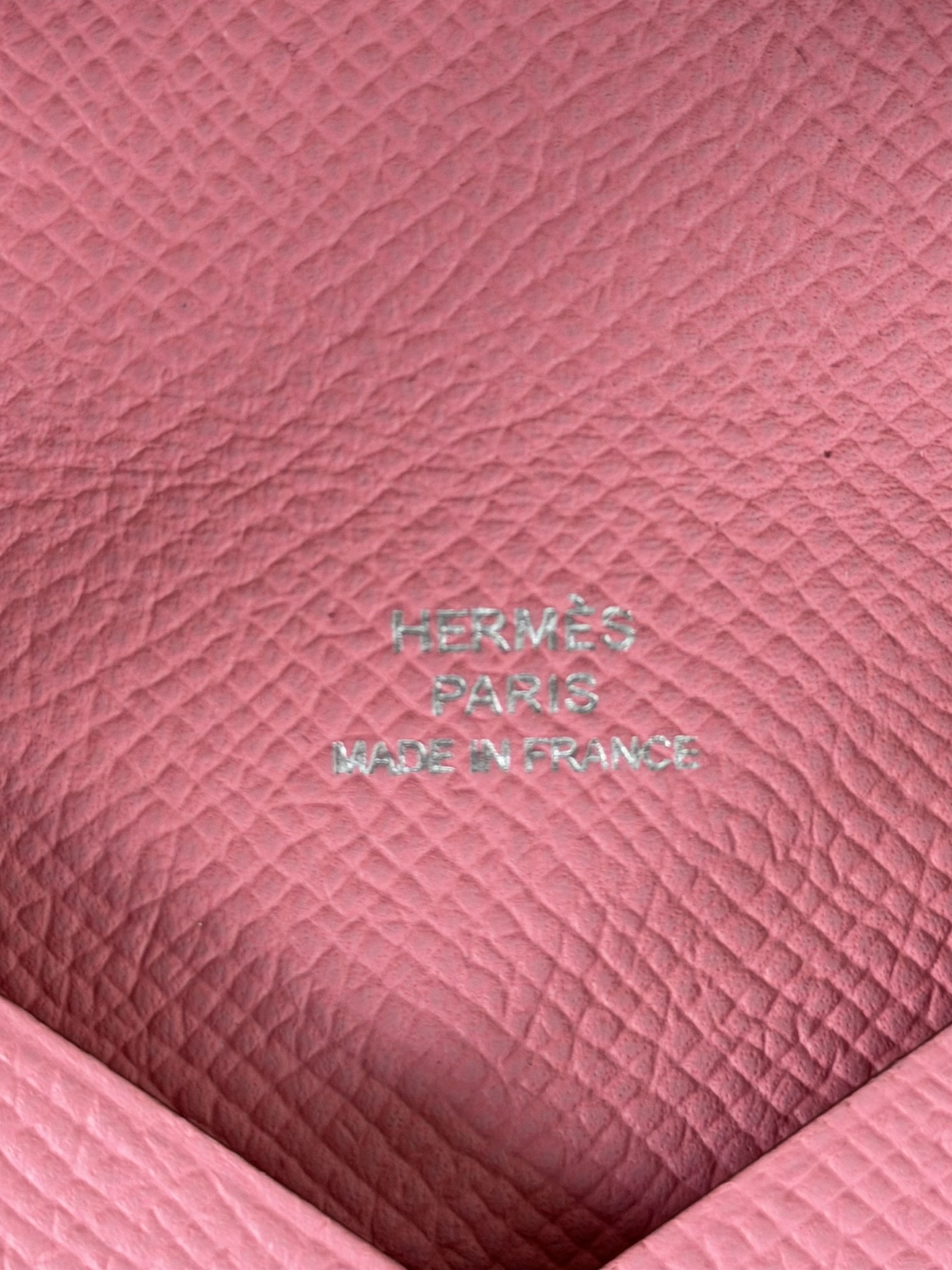 Hermes Hermes Pink Epsom Calvi Card Holder Size ONE SIZE - 3 Thumbnail