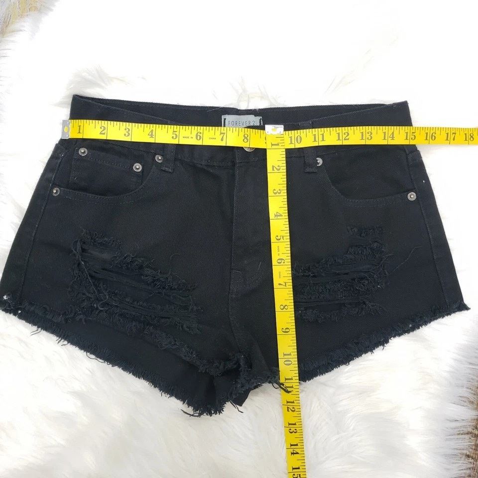 Forever 21 Forever 21 Premium Denim Jeans Shorts Frayed Cutoff 28 Size 28" / US 6 / IT 42 - 10 Thumbnail
