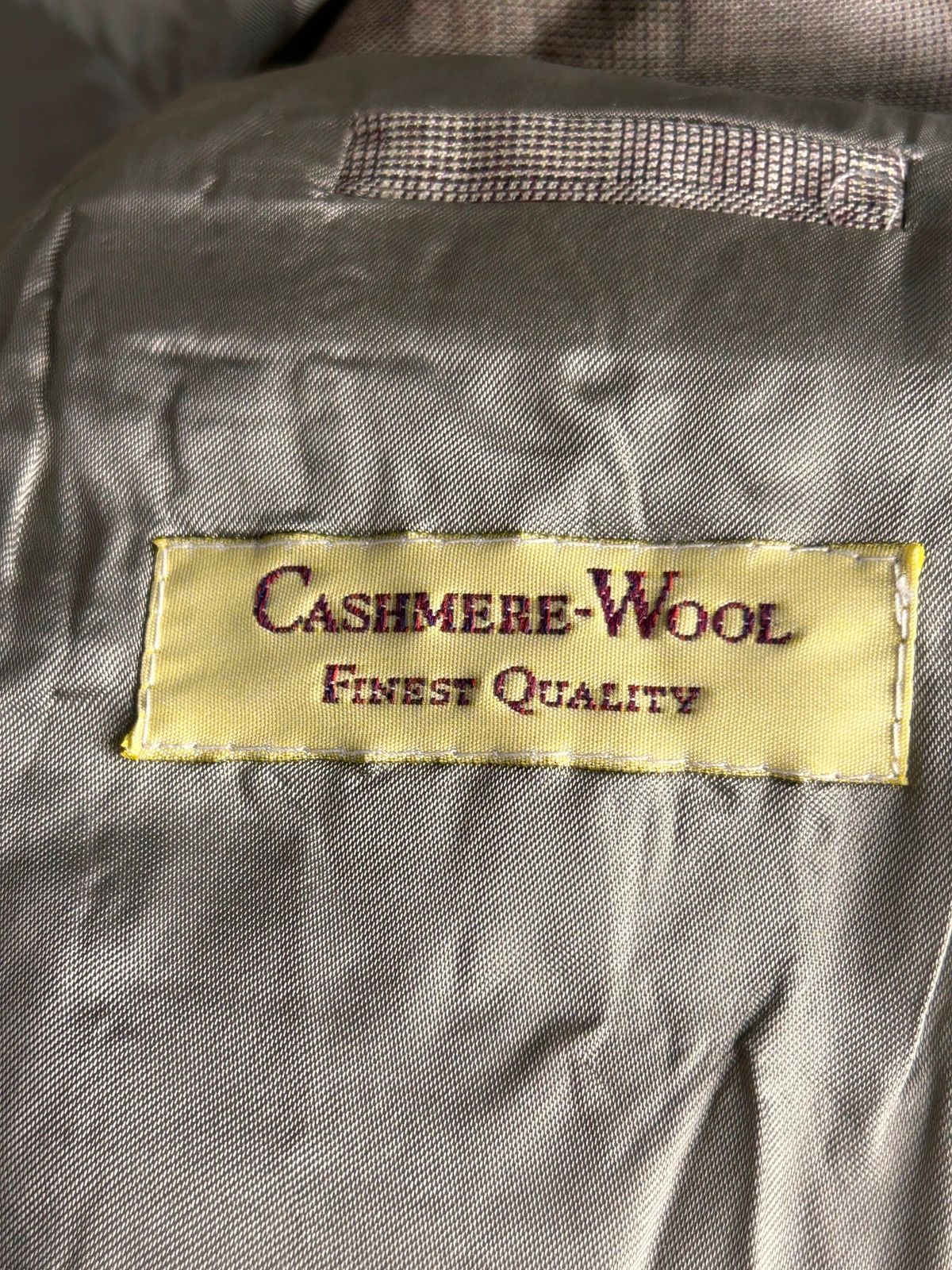 Designer × Hugo Boss Hugo Boss Cashmere woolen beige blazer vintage Size 52L - 7 Thumbnail