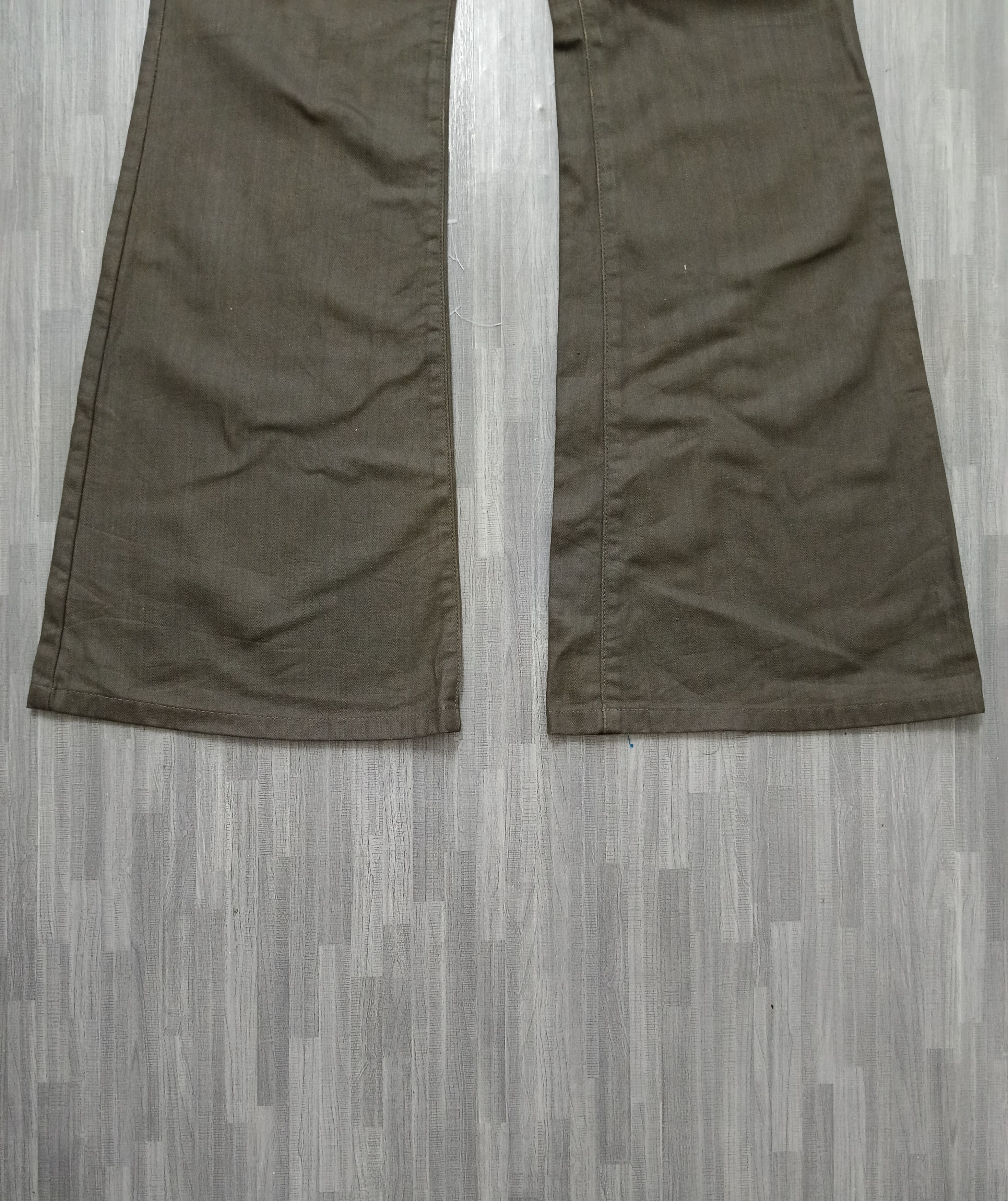 Tornado Mart TORNADO MART WAXED FLARE DENIM PANTS Size US 30 / EU 46 - 7 Thumbnail