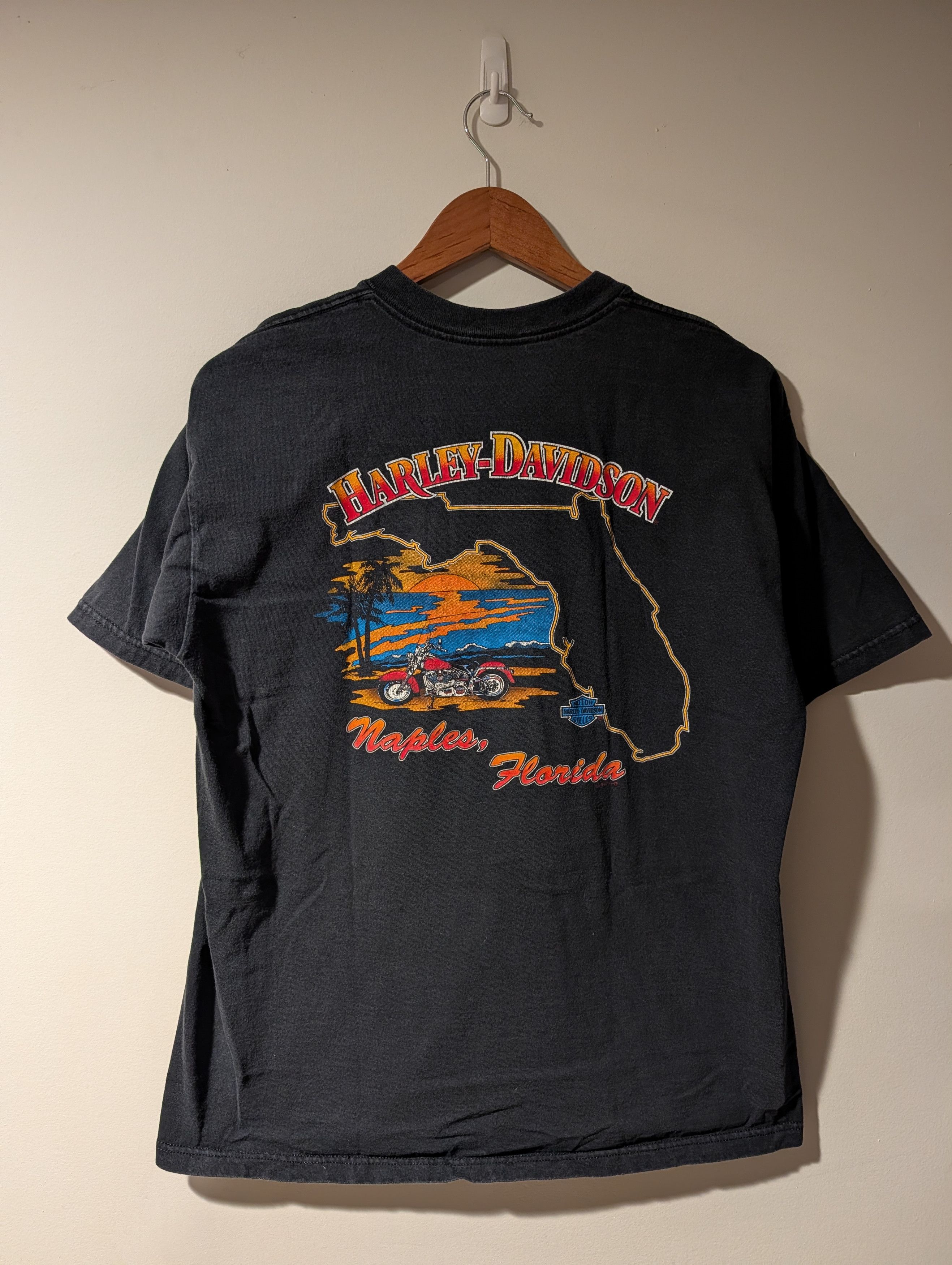 Harley Davidson Vintage 1997 Harley Davidson Eagle Graphic Florida T-Shirt Size US L / EU 52-54 / 3 - 5 Thumbnail
