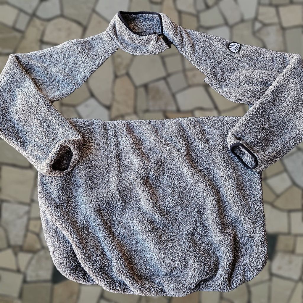 Vintage Mac Tools Sweatshirt 3X Gray Sherpa Fleece Pullover Button Neck Rare Sweater Size US XXL / EU 58 / 5 - 1 Thumbnail