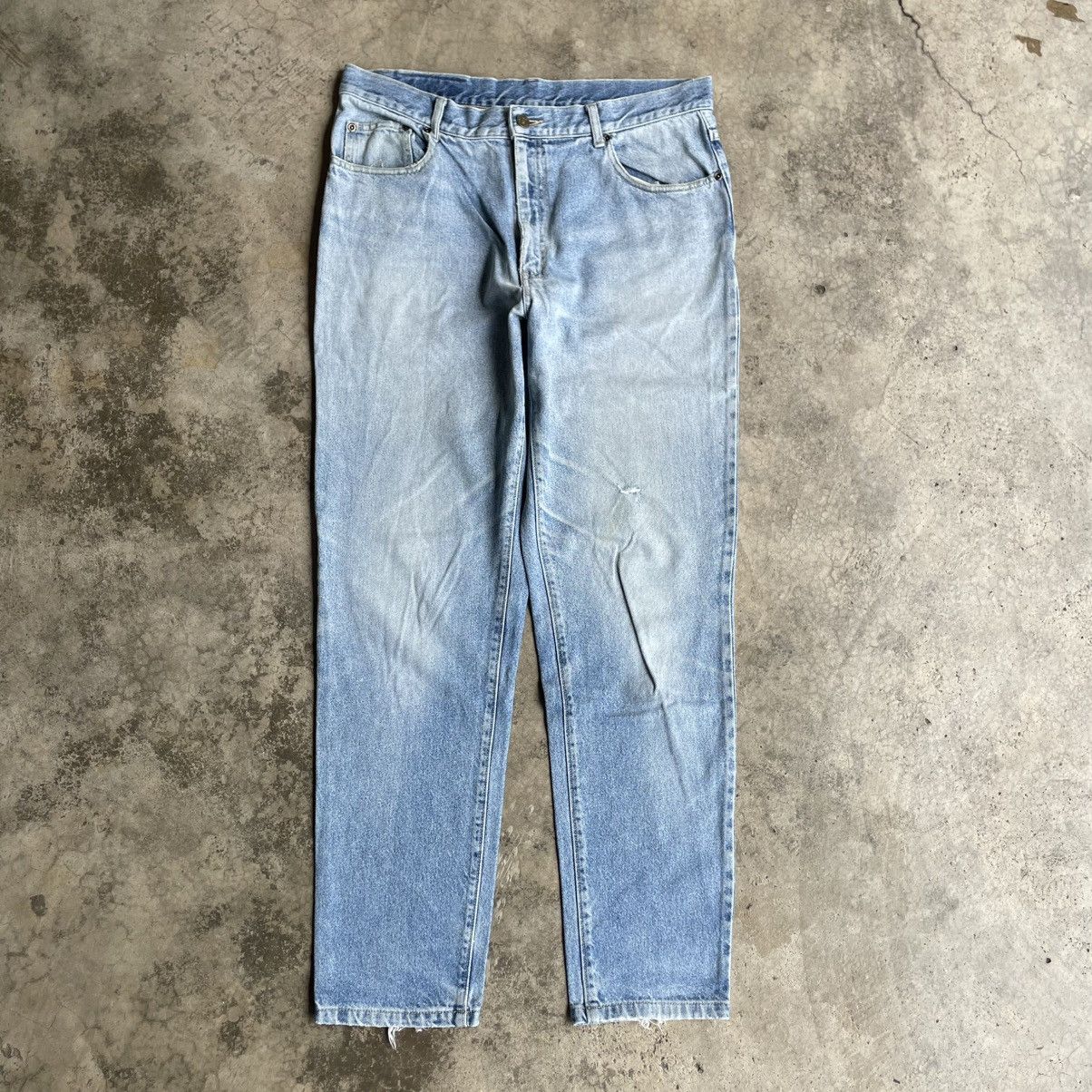 Vintage 🔥Vintage Great White Stoned Washed Ripped Distress Jeans Size US 34 / EU 50 - 1 Thumbnail