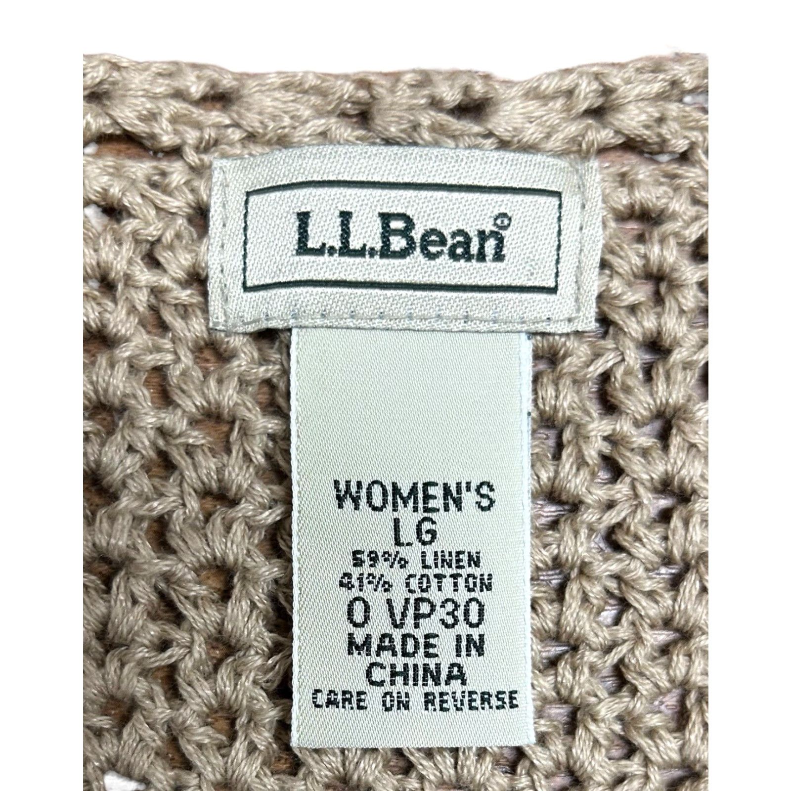 Vintage VINTAGE L.L. Bean Women's Crocheted Vest Brown Knit Open-Knit Bohemian Sz Large 90's Y2K Sleeveless Regular Womens Size L / US 10 / IT 46 - 7 Thumbnail