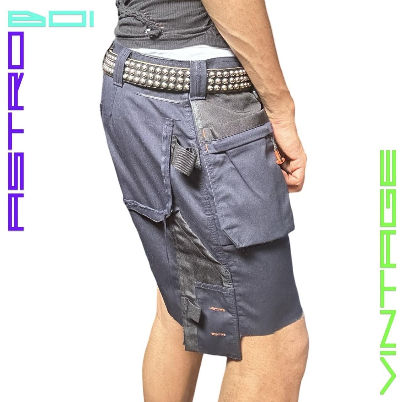 Other ASTROBOI* Blue Carpenters Utility Cargo Shorts - 34" Size US 34 / EU 50 - 3 Thumbnail