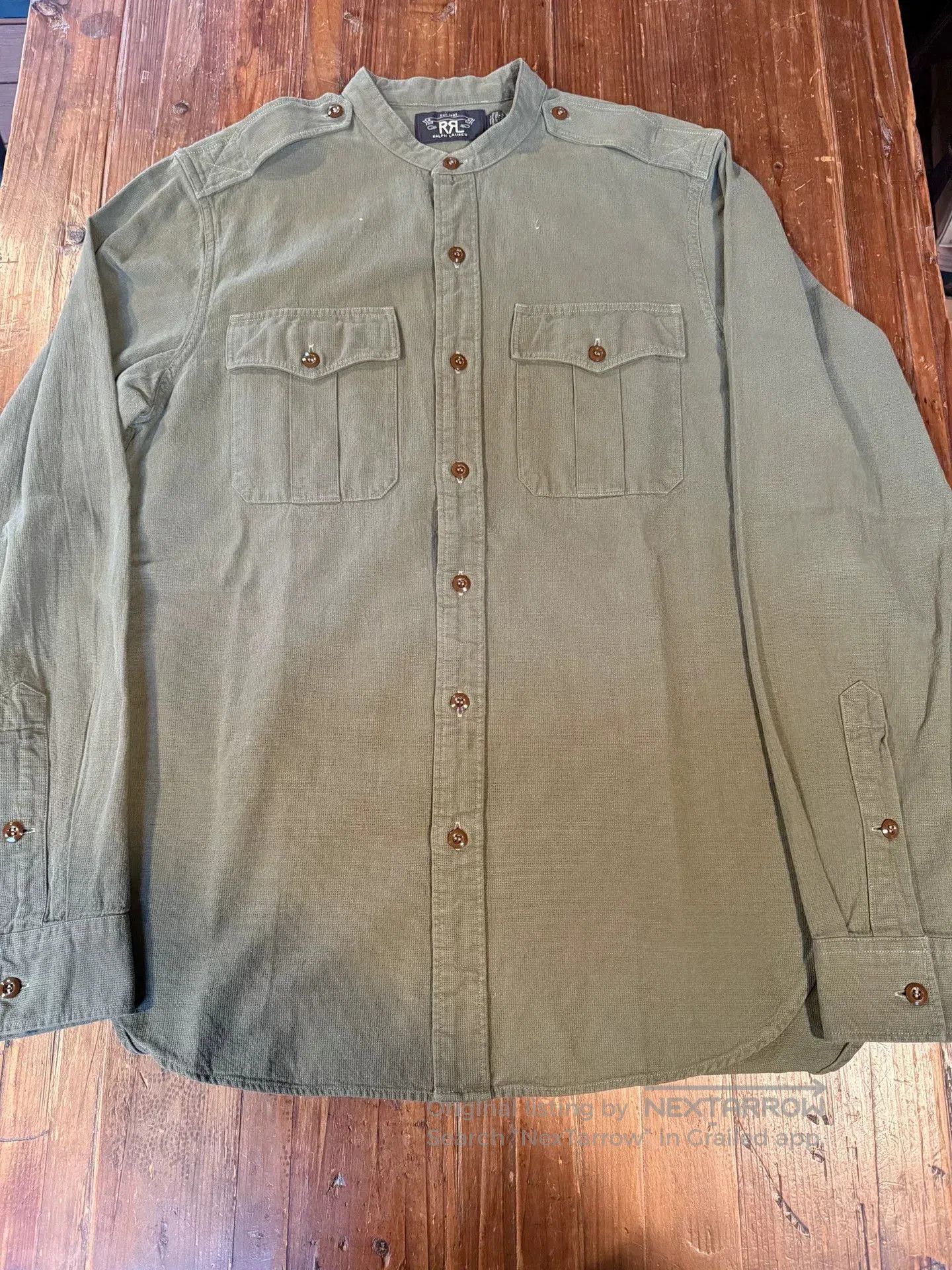 RRL Ralph Lauren RRL Ralph Lauren Military Green Shirt. Size US M / EU 48-50 / 2 - 1 Thumbnail