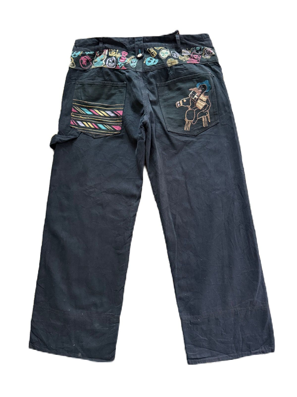 Japanese Brand Japan Brand CBus Trip Skull Suspender Pants Kapital Style Size US 34 / EU 50 - 5 Thumbnail