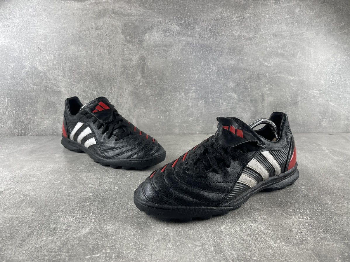 Adidas Vintage Y2K Adidas Football Turf Trainer Sneakers Black Red Size US 9 / EU 42 - 4 Thumbnail