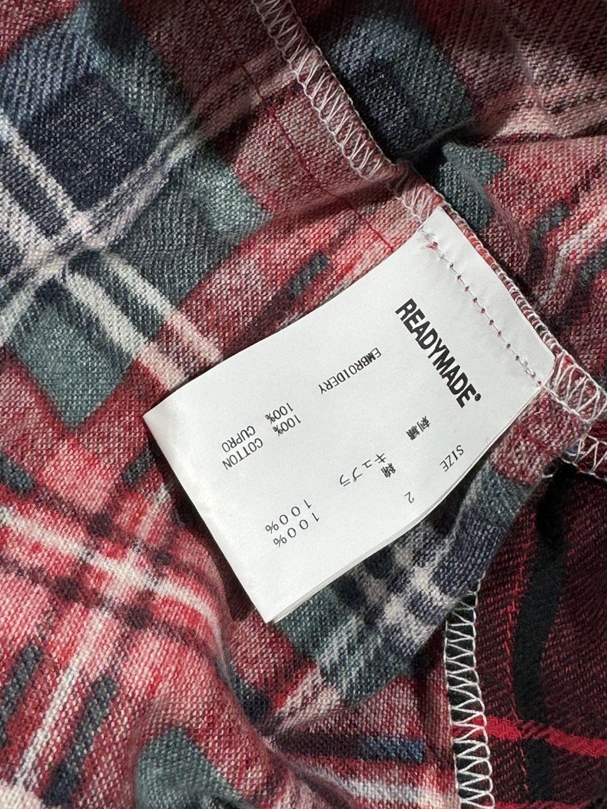 DENIM TEARS × READYMADE Readymade x Denim Tears Check Long Sleeve Shirt Sz XXL Size US XXL / EU 58 / 5 - 12 Thumbnail