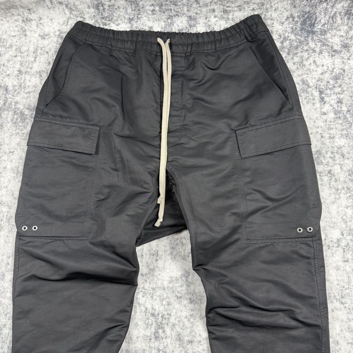 Rick Owens Rick Owens FW/23 Luxor Cargo Nylon ‘Black’ Pants Size US 34 / EU 50 - 2 Thumbnail