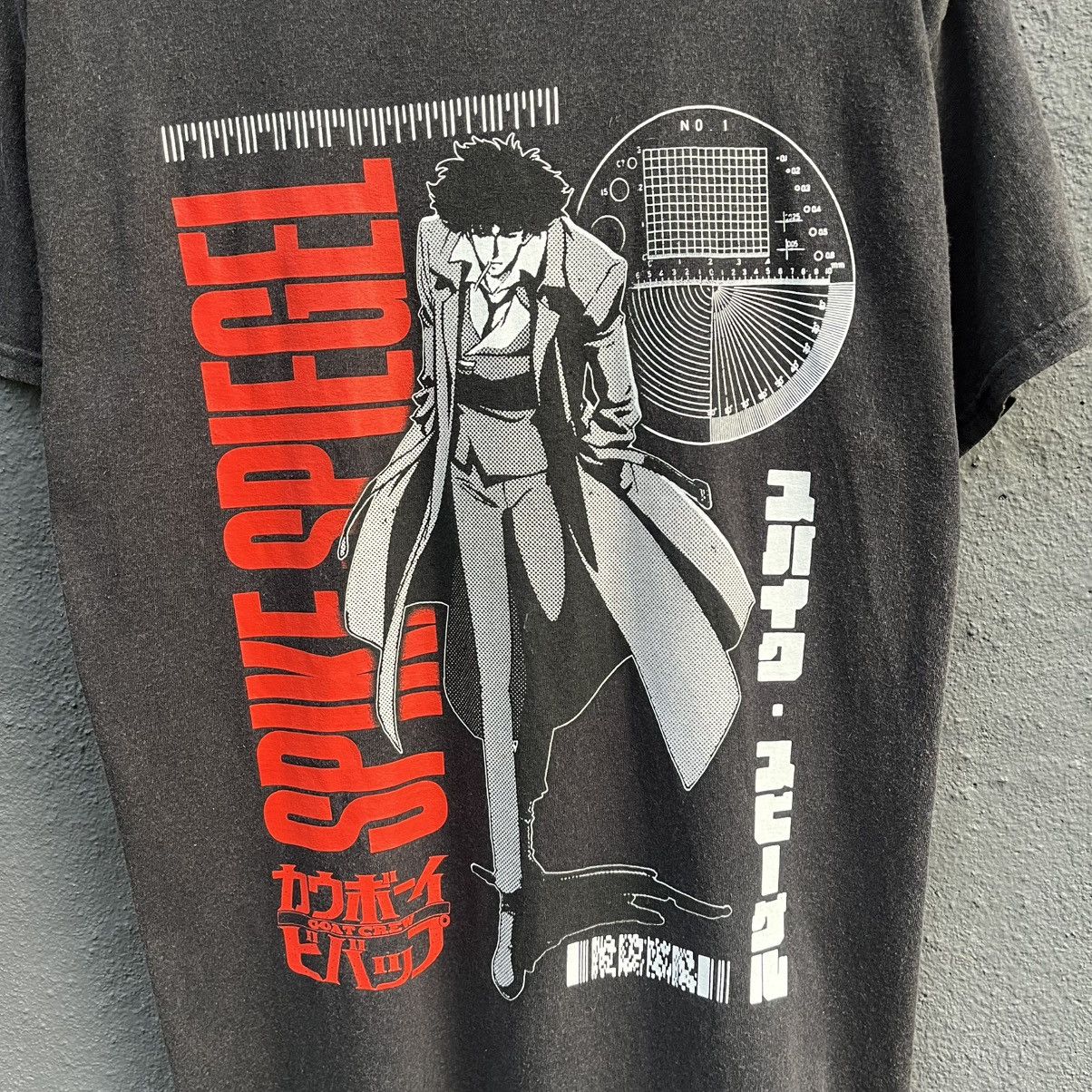 Anime Thrashed Faded Cowboy Bepop Spike Spiegel Anima Tee Size US M / EU 48-50 / 2 - 2 Thumbnail