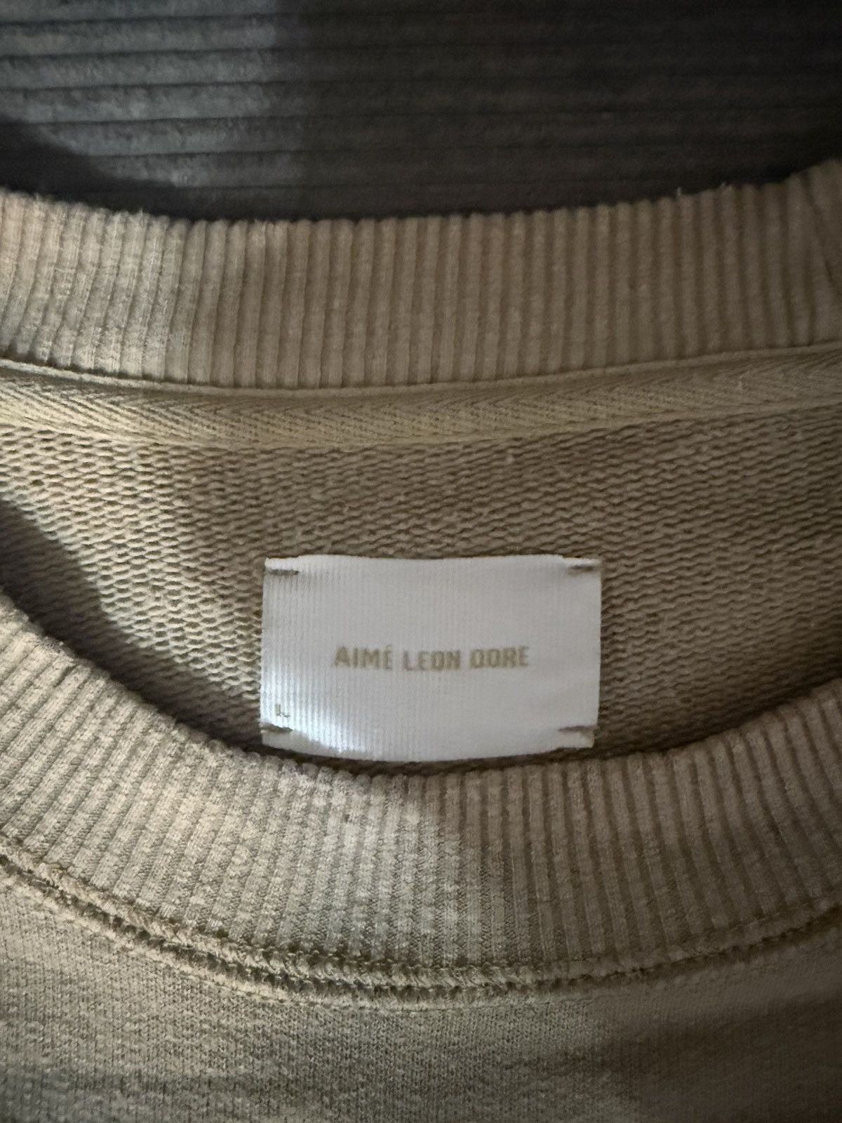 Aime Leon Dore Aime Leon Dore - Beige Sweatshirt- Size Large Size US L / EU 52-54 / 3 - 2 Thumbnail
