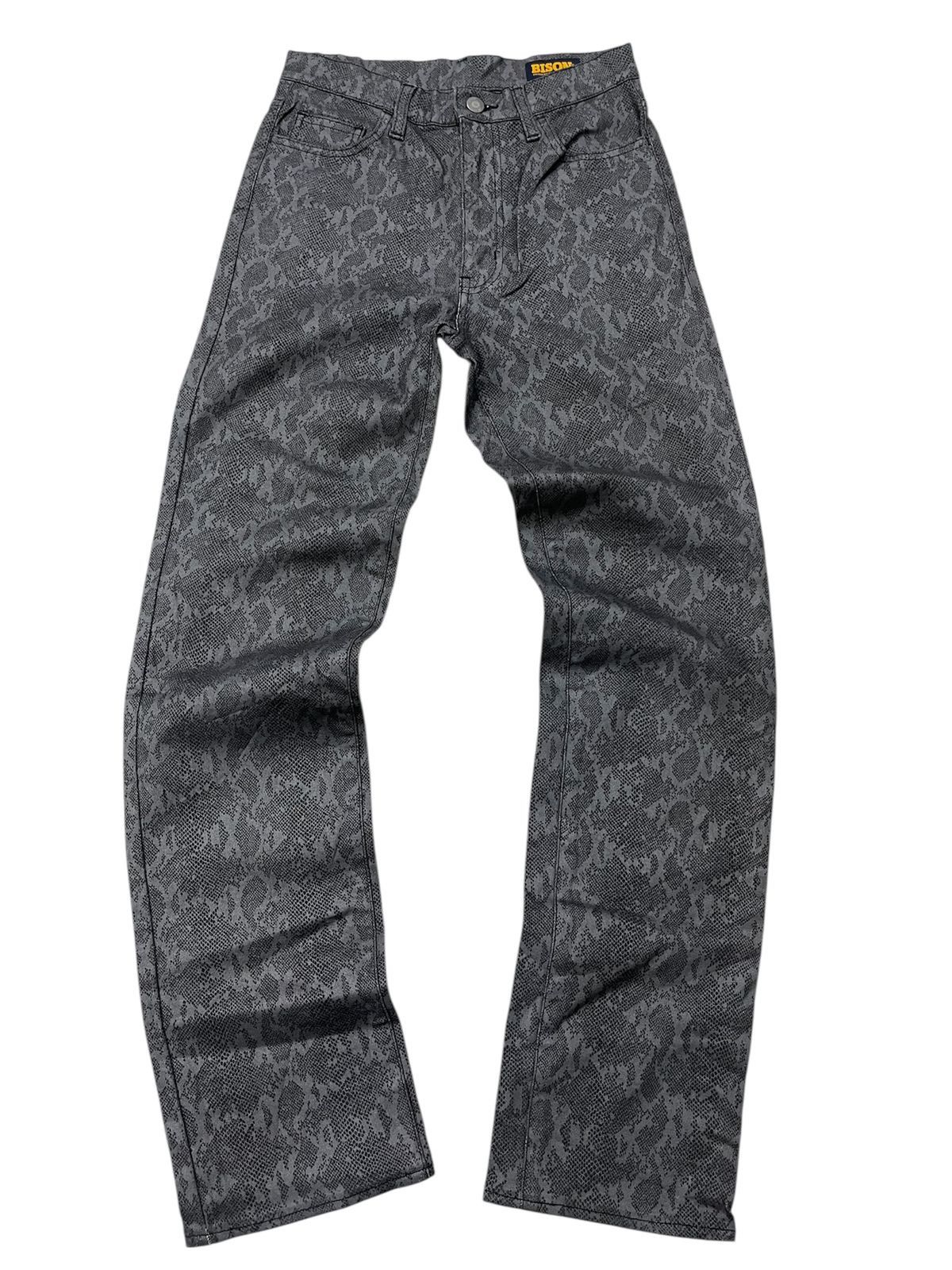 Japanese Brand Bison Pyton Pattern skinny Pants Size US 26 / EU 42 - 1 Thumbnail