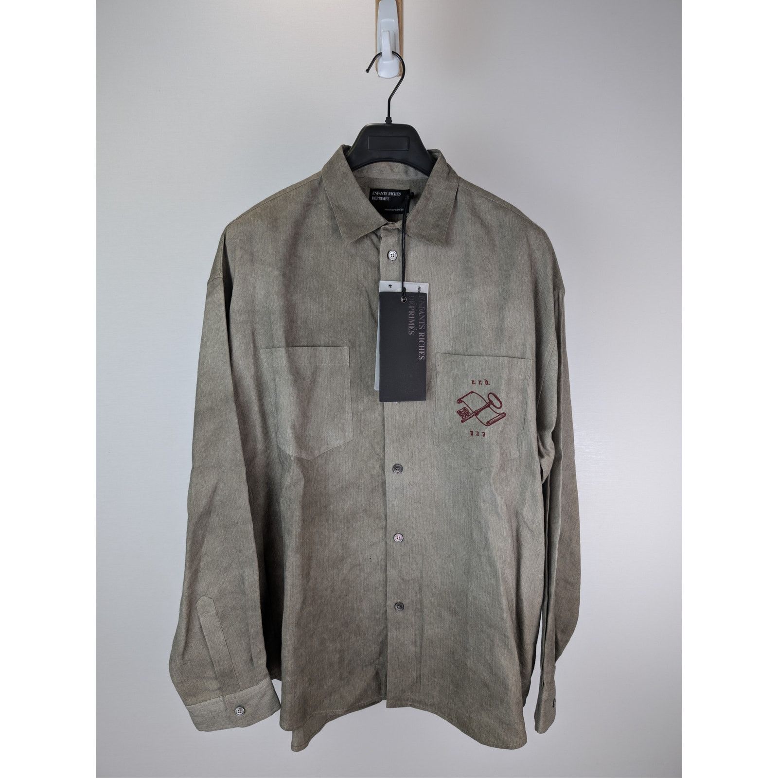 Enfants Riches Deprimes o1rshd1 Artist Button Down Shirt in Neutrals Size US XL / EU 56 / 4 - 9 Thumbnail
