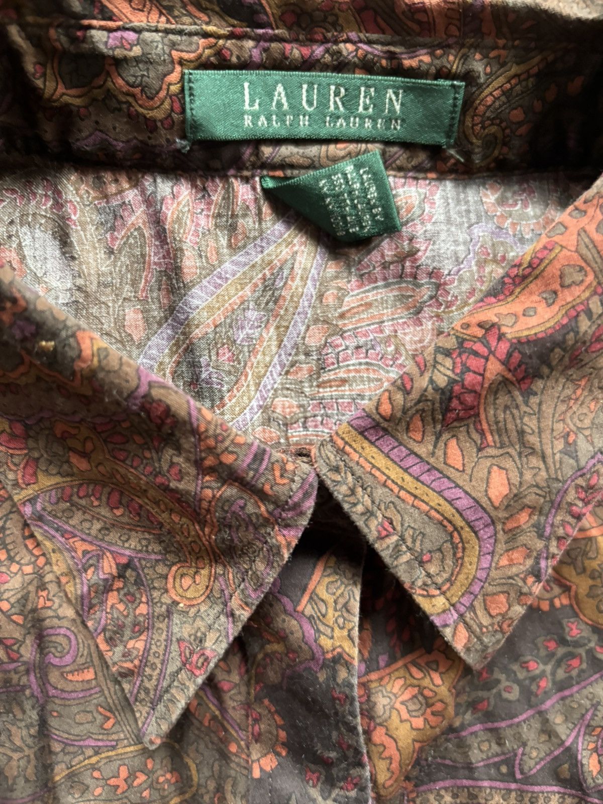 Polo Ralph Lauren Ralph Lauren Paisley Printed Shirt Size L / US 10 / IT 46 - 3 Thumbnail