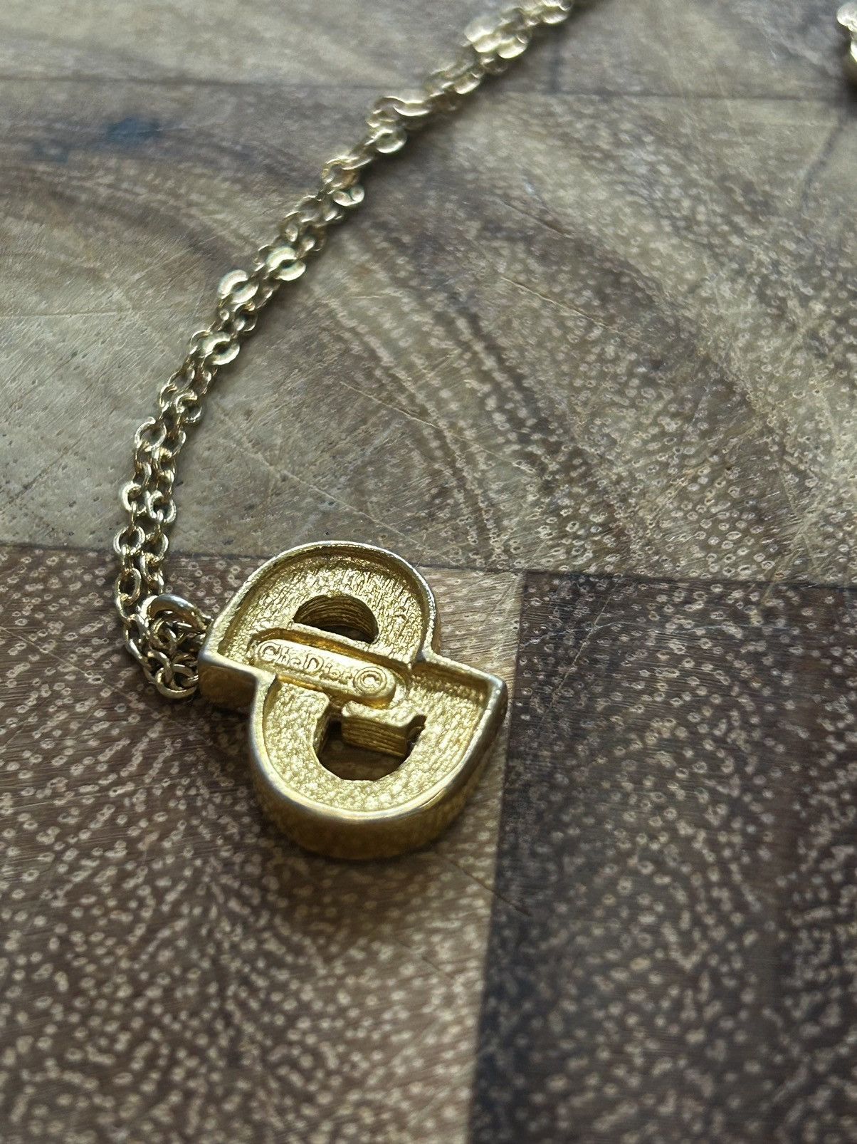 Dior Dior CD Logo Pendant Necklace – Gold Tone Size ONE SIZE - 3 Thumbnail