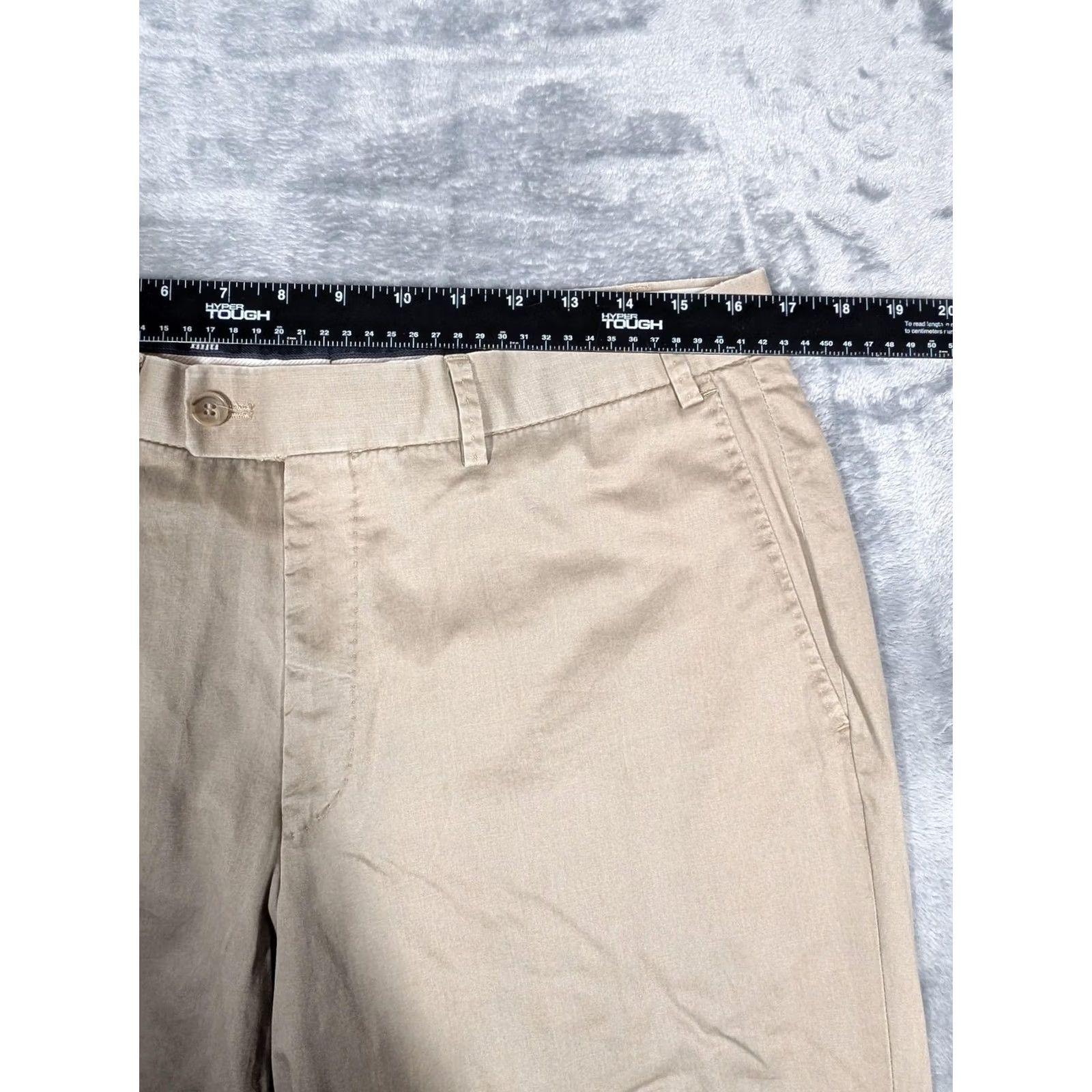 Vintage Hiltl Pants Mens 34x38 Chino Dayne-So Flat Front Beige Khaki Pockets Straight Leg 34 Waist 34 Inseam Regular Size Mens Size US 34 / EU 50 - 2 Thumbnail
