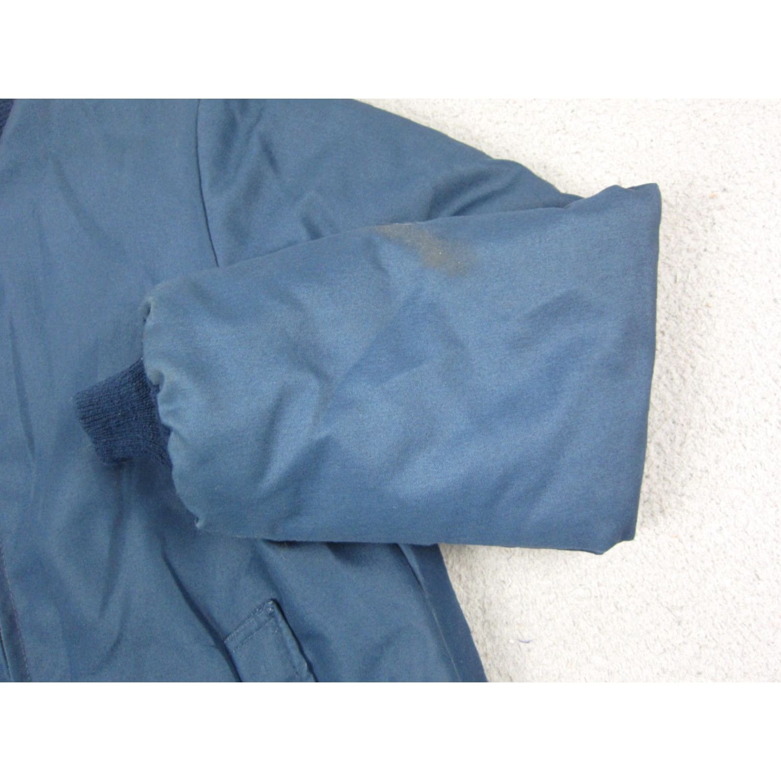 Vintage VINTAGE Cal Craft Bomber Jacket Mens M Blue Full Zip USA 70s 90s Polyester Nylon Zipper Medium Gray? Size US M / EU 48-50 / 2 - 3 Thumbnail