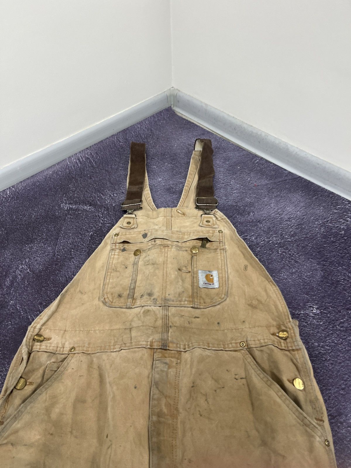 Carhartt Vintage 90s Carhartt Work Y2K Faded Distressed Overall Size US 34 / EU 50 - 6 Thumbnail