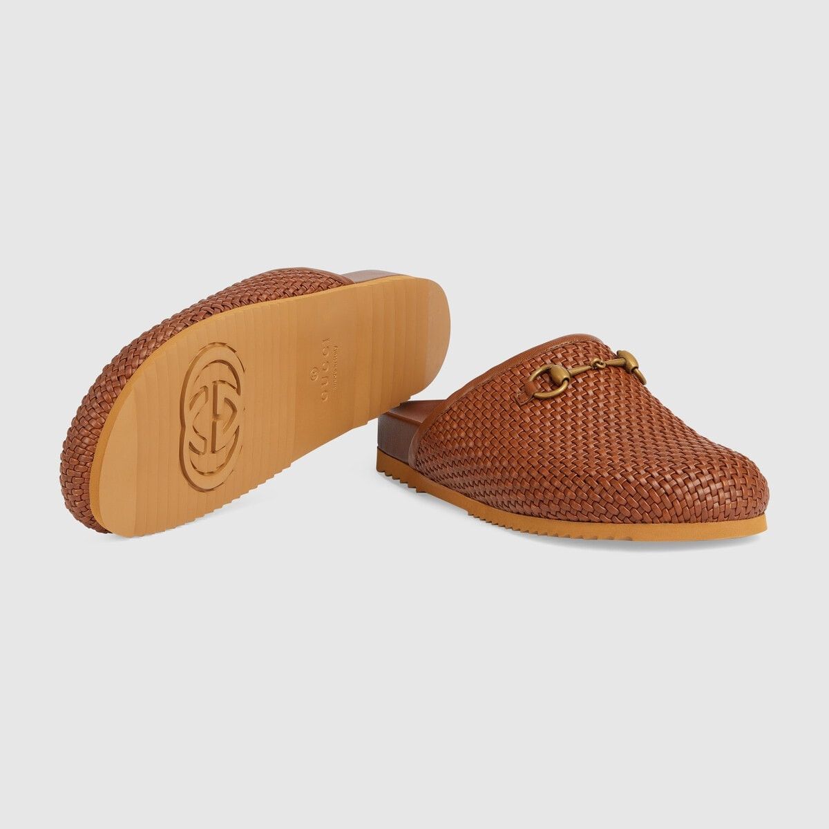 Gucci o1w1db11224 Horsebit Slippers in Brown Size US 10.5 / EU 43-44 - 4 Thumbnail