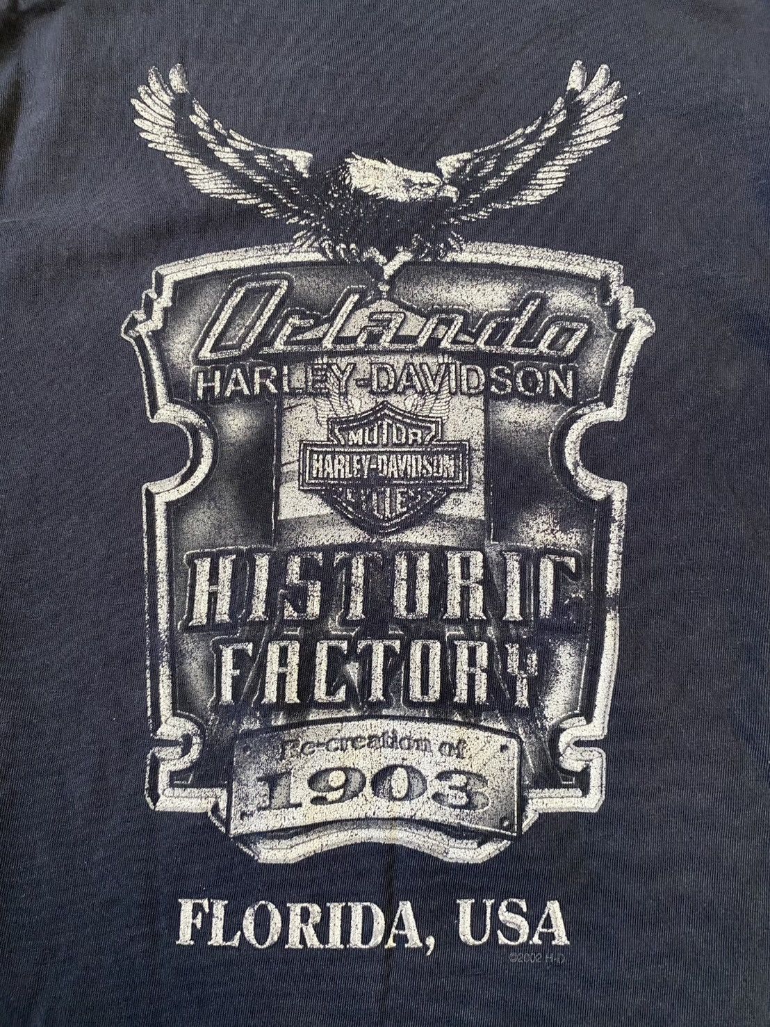 Harley Davidson Vintage Faded & Distressed Harley Davidson T-Shirt Size US XL / EU 56 / 4 - 7 Thumbnail