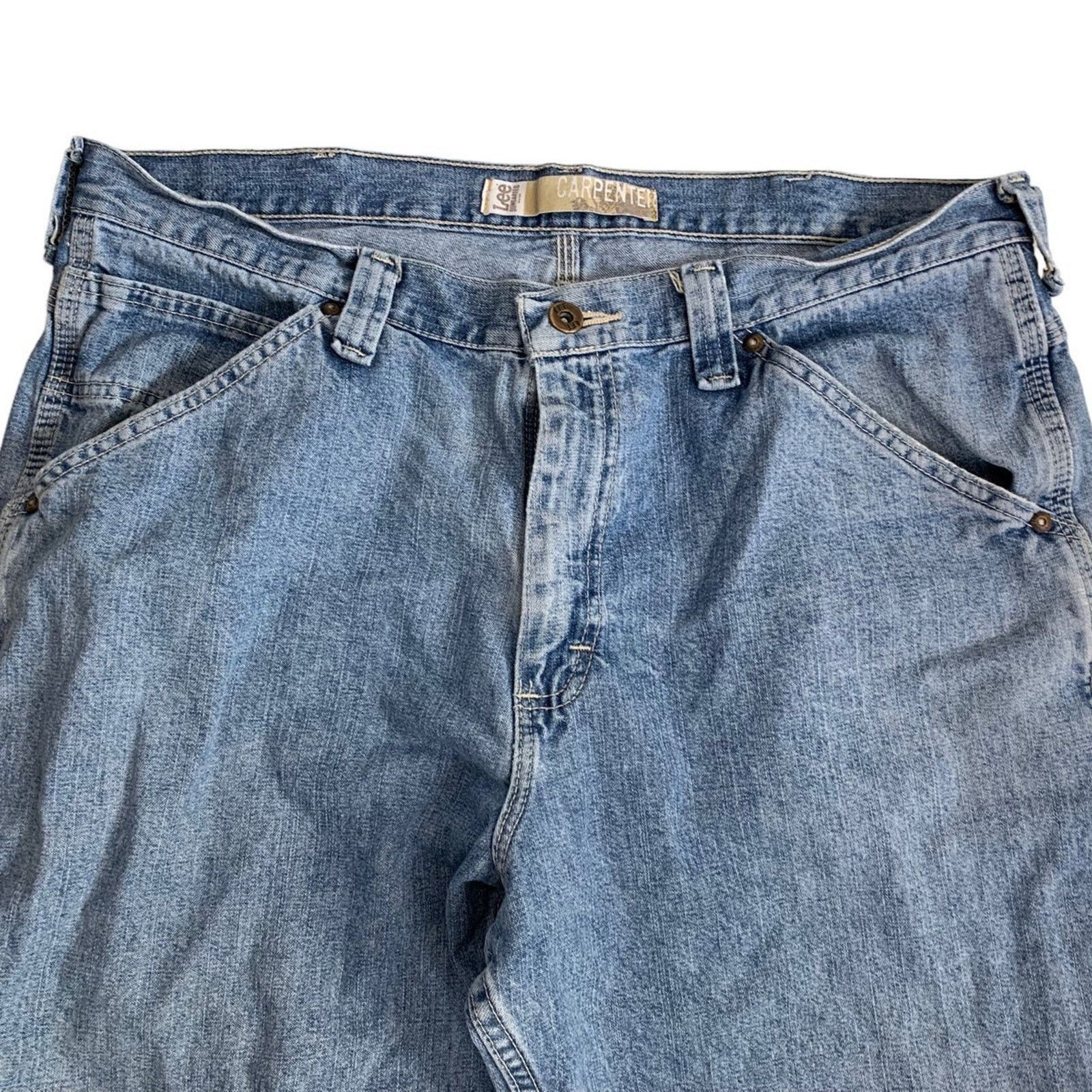 Lee Lee Dungarees Carpenter Jeans Men's Waist 36" Inseam 26" Size US 36 / EU 52 - 2 Thumbnail