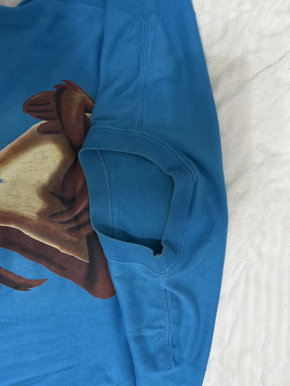 Vintage 90s TAZ Tee USA Made M - Back Hole & Vintage Cracks Size US M / EU 48-50 / 2 - 8 Thumbnail