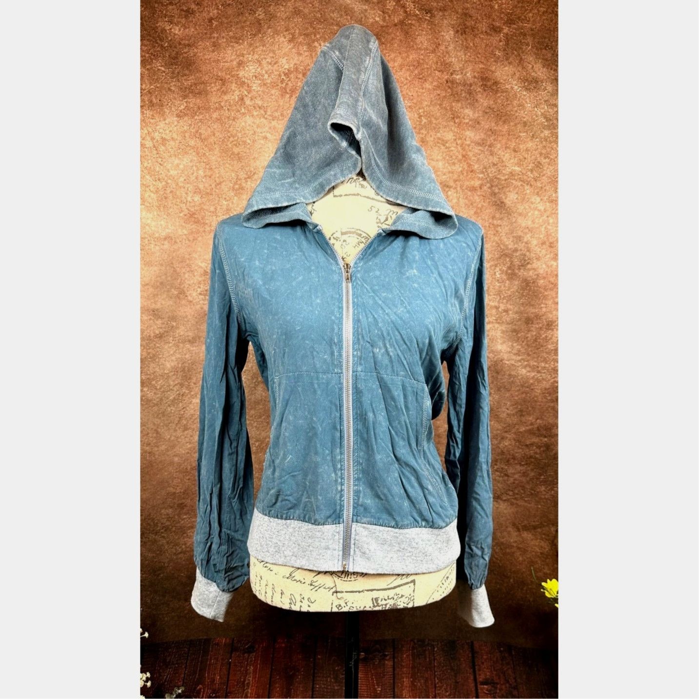 Other Chaser Coastal Cloth Zip Up Hoodie Jacket Vintage Blue S Size S / US 4 / IT 40 - 2 Thumbnail