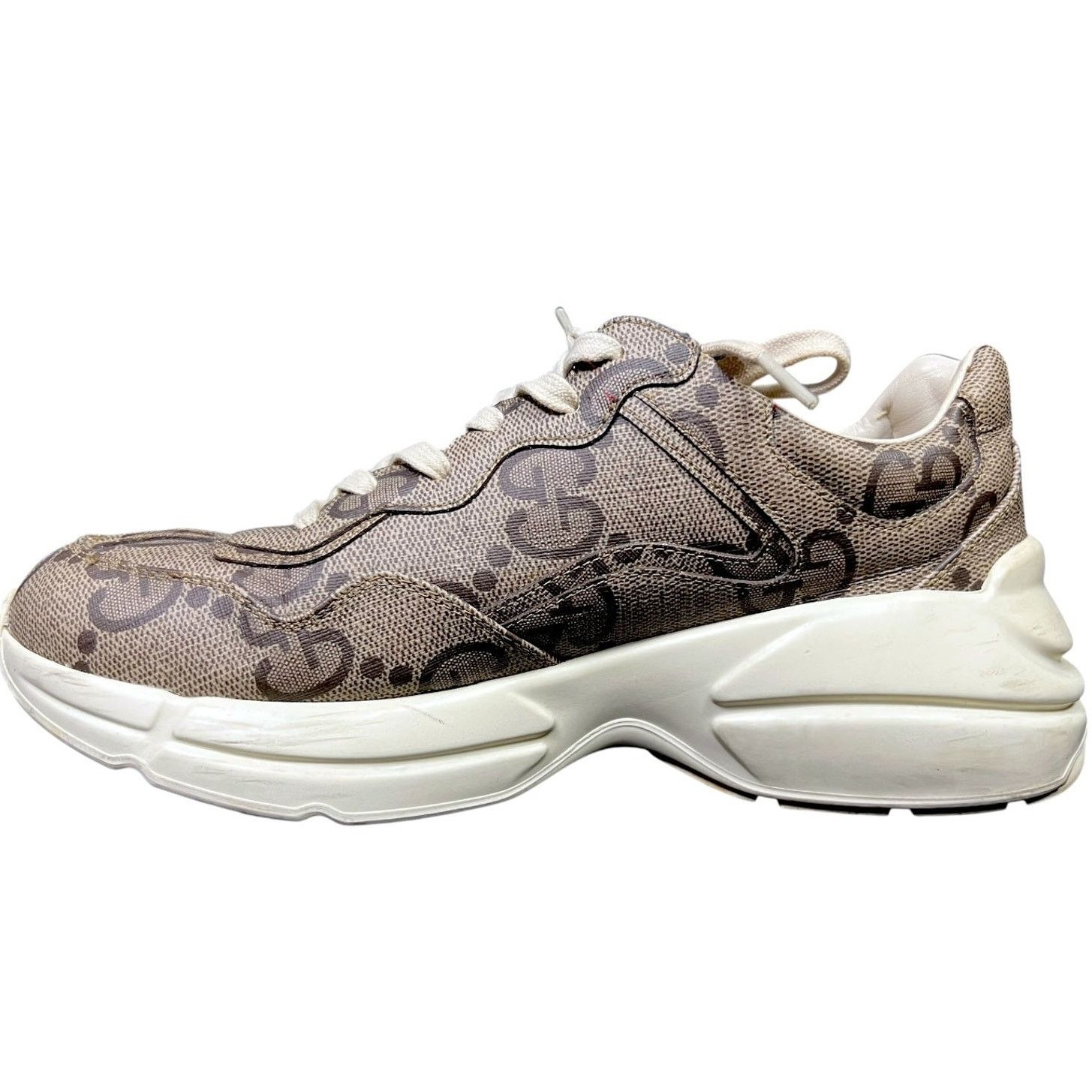Gucci Gucci Rhyton GG Sneakers Men All Over Logo US8 $1,190 Retail Size US 8 / EU 41 - 2 Thumbnail