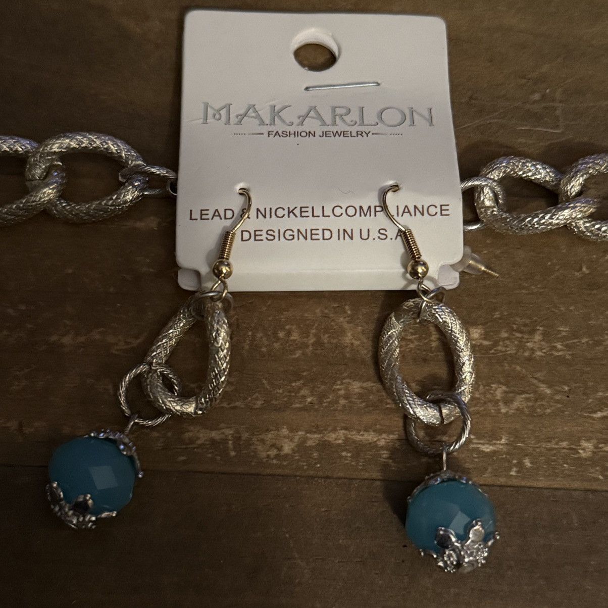 Other Makarlon multi woven chain with turquoise statement necklace Size ONE SIZE - 4 Thumbnail