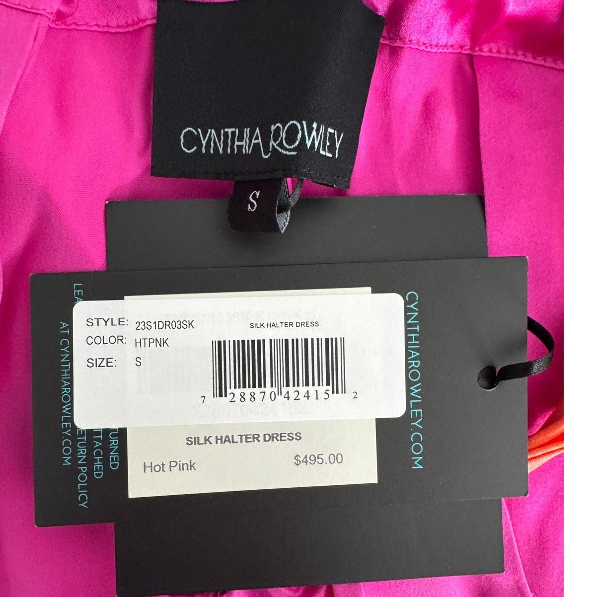 Cynthia Rowley Cynthia Rowley Salerno Silk Halter Dress pink orange size S Size S / US 4 / IT 40 - 11 Thumbnail