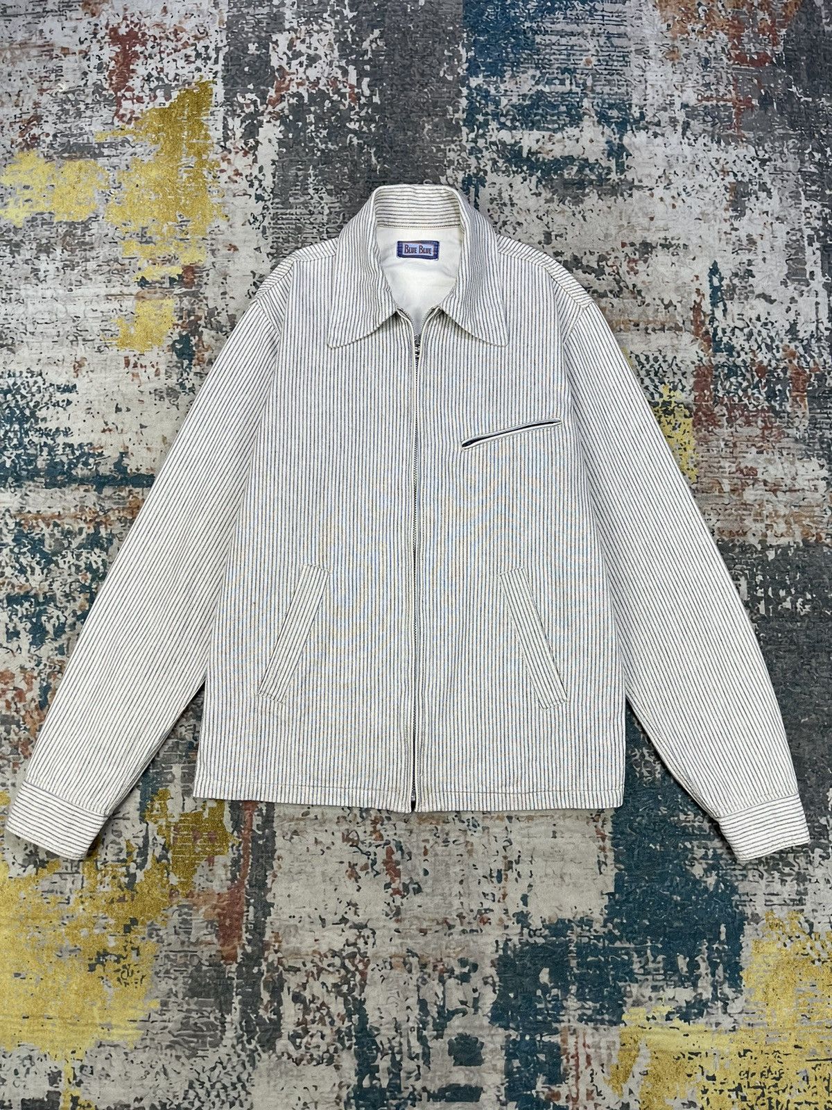 Blue Blue Japan Vtg Blue Blue Japan Hickory Stripe Work Jacket Size US XS / EU 42 / 0 - 1 Thumbnail