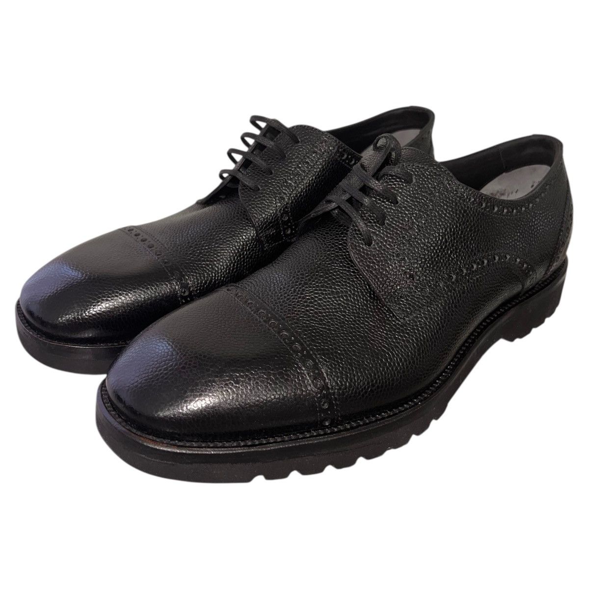 Tom Ford Leather Derby Rubber Gum Sole Formal Shoes Black, Men's (Size 10.5)