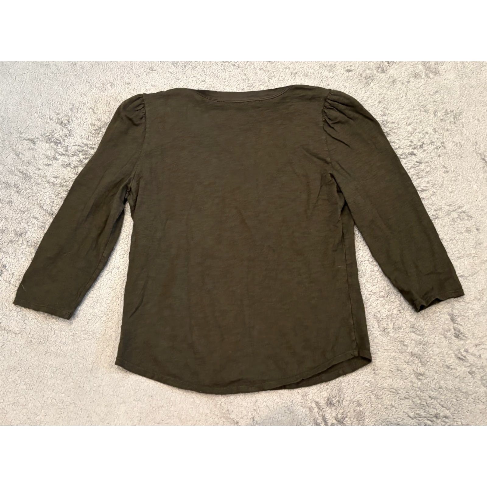 White House Black Market White House Black Market Top Womens Small Green Half Button Long Sleeve Pullover Shirt Blouse Tunic V-Neck Casual Wear Regular Fit Womens XS? Size S / US 4 / IT 40 - 5 Thumbnail