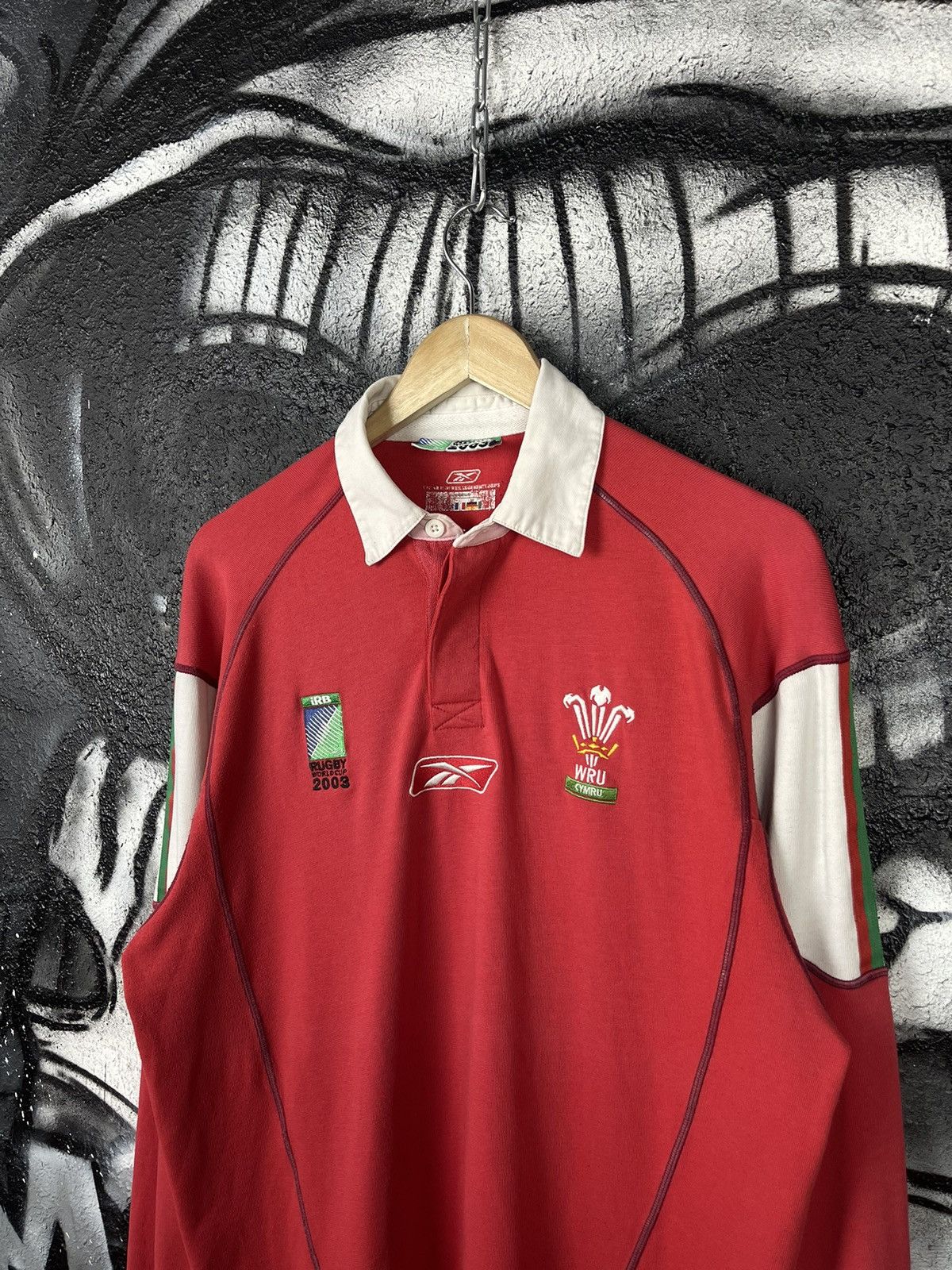 Reebok Y2K Wales Reebok Rugby Jersey Shirt World Cup 2003 WRU Size US M / EU 48-50 / 2 - 3 Thumbnail