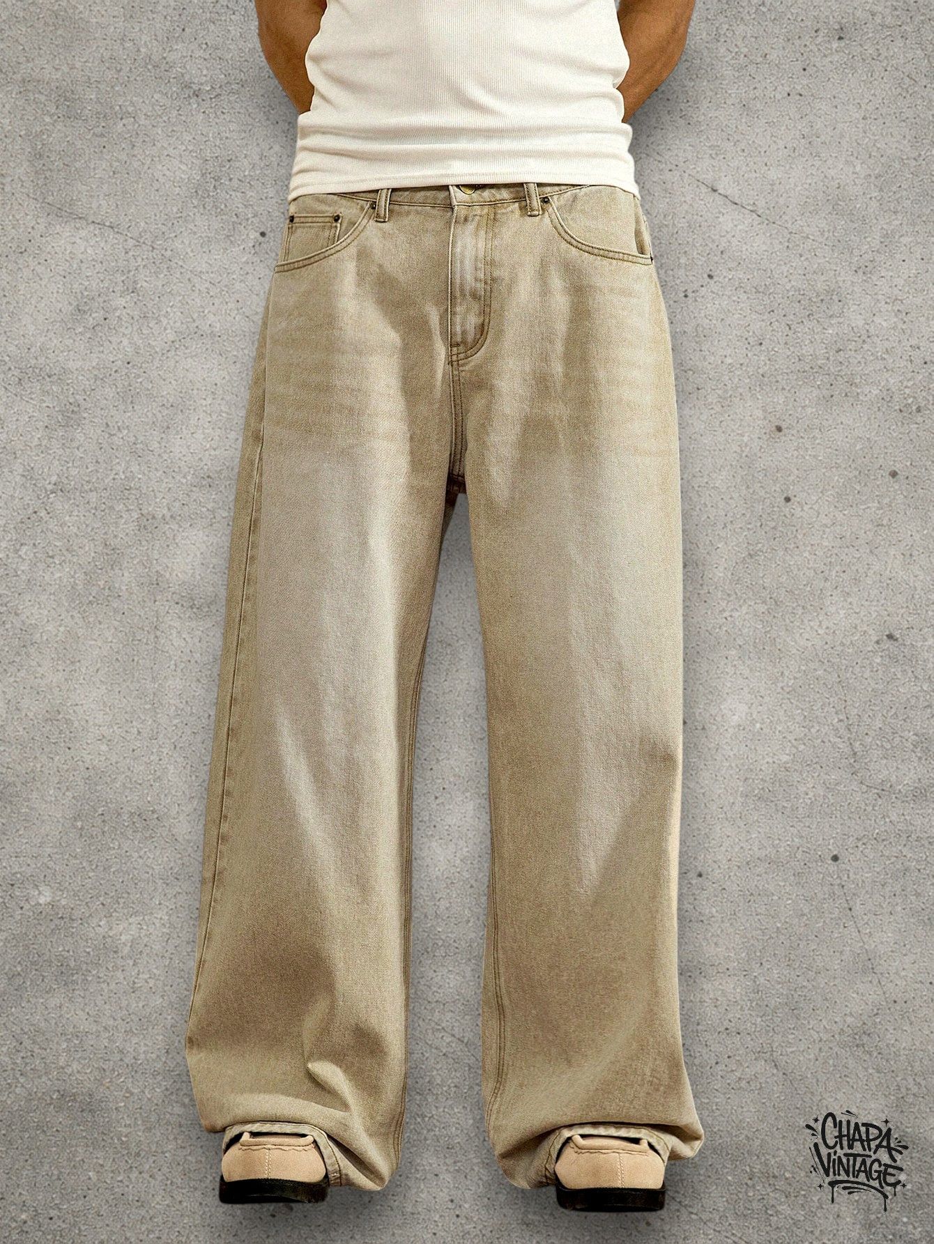 Vintage Washed straight leg jeans Size US 32 / EU 48 - 3 Thumbnail