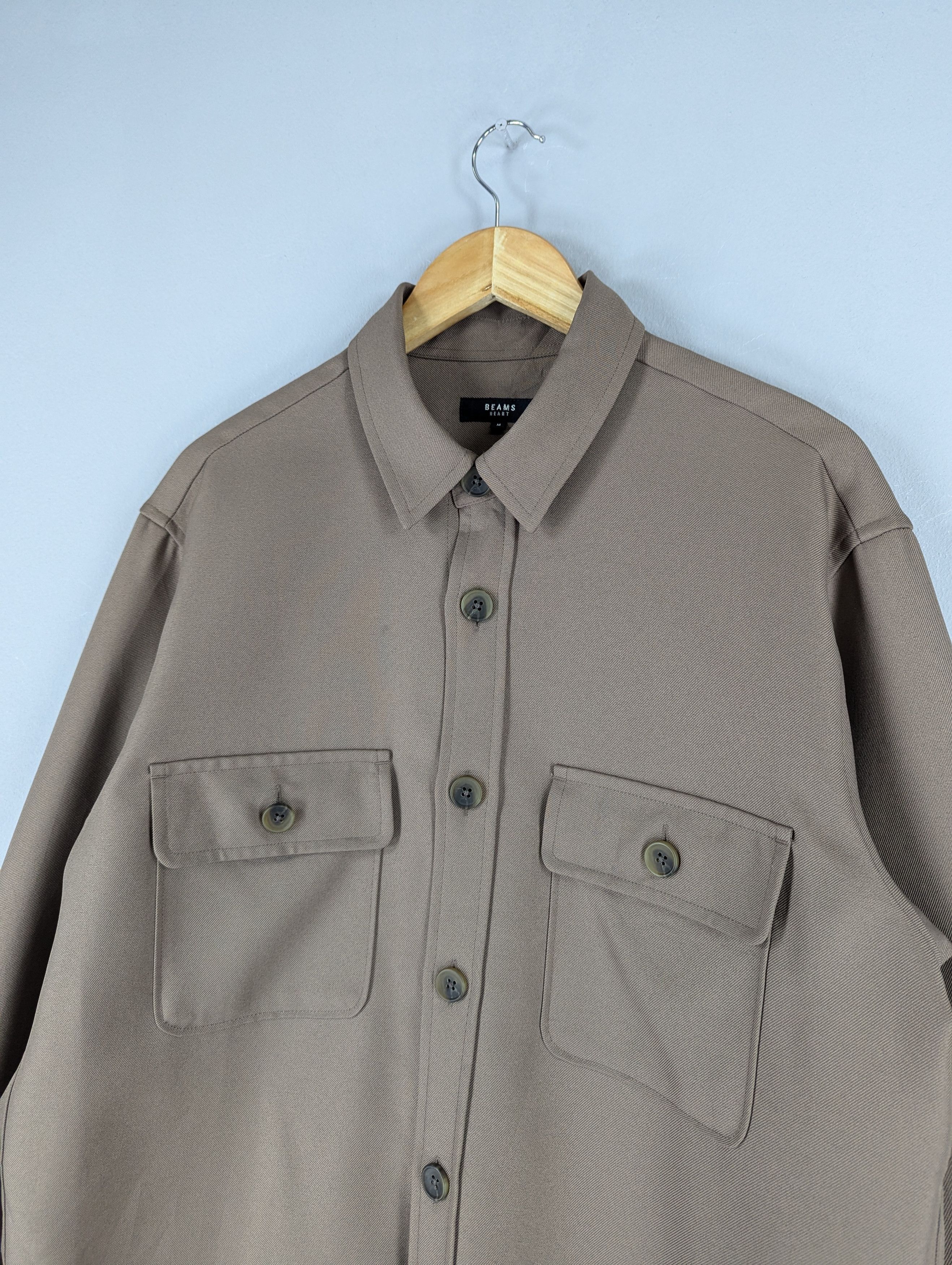 Beams Plus Beams Heart Polyester Button Ups Overshirt Jacket Size US M / EU 48-50 / 2 - 4 Thumbnail