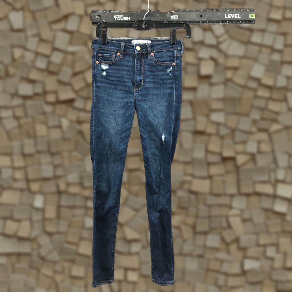 Abercrombie & Fitch Abercrombie & Fitch Jeans Women 2 High Rise Skinny 5-Pocket Denim Blue Medium Wash Size 26" / US 2 / IT 38 - 1 Thumbnail