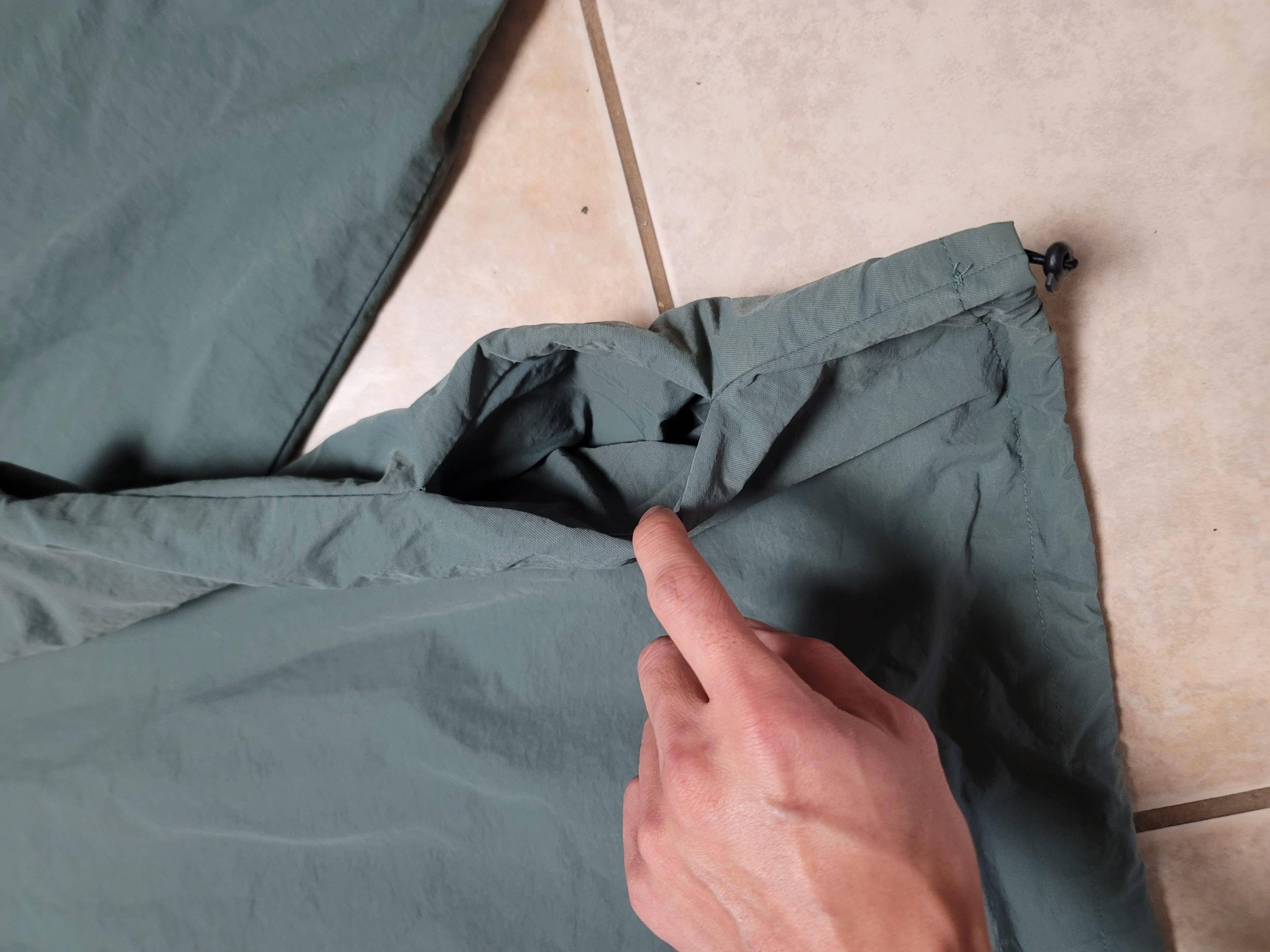 Designer Sage Green Nylon Jacket - Lightweight, Fully Lined Size US L / EU 52-54 / 3 - 6 Thumbnail