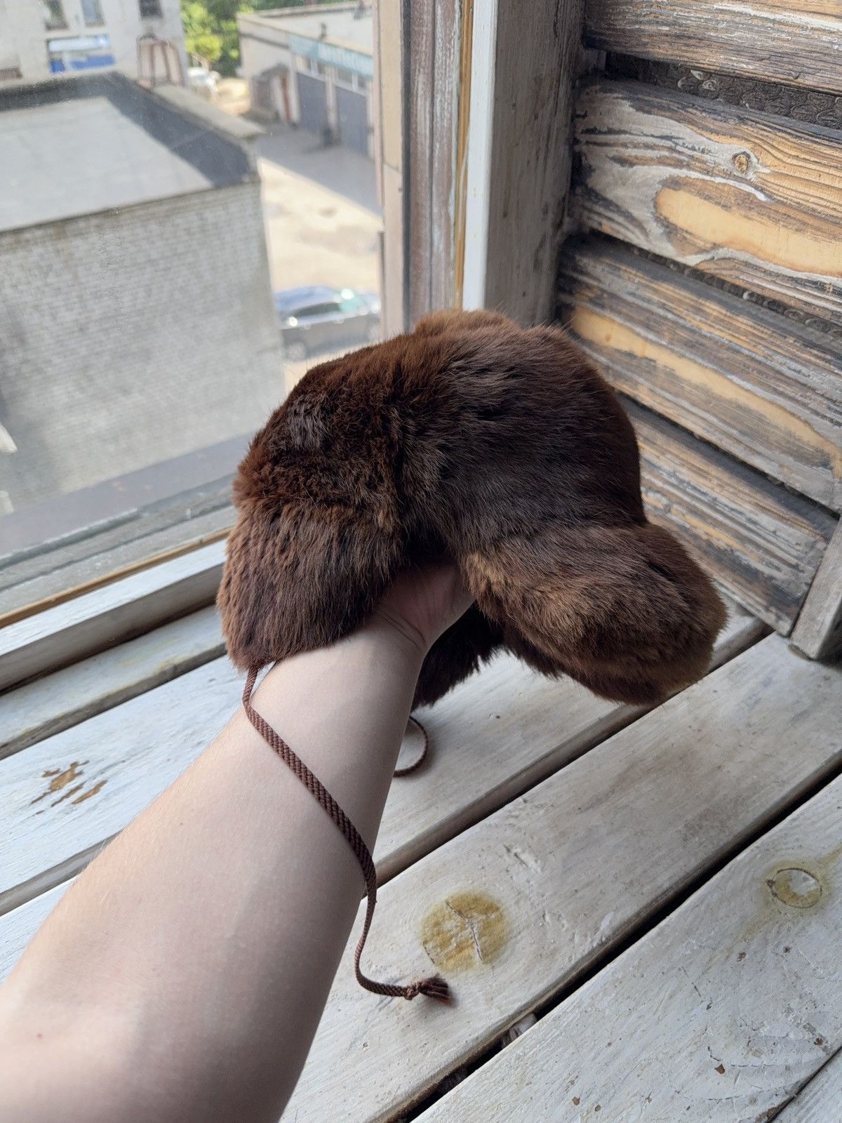 Hysteric Glamour × Japanese Brand × Vintage Vintage Real Fur Mohair Fuzzy Ushanka Y2K Opium Hype Rare OS Size ONE SIZE - 6 Thumbnail