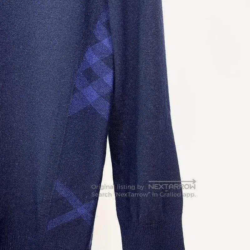 Burberry Burberry Men's Navy Blue Wool Knit Sweater. Size US S / EU 44-46 / 1 - 3 Thumbnail