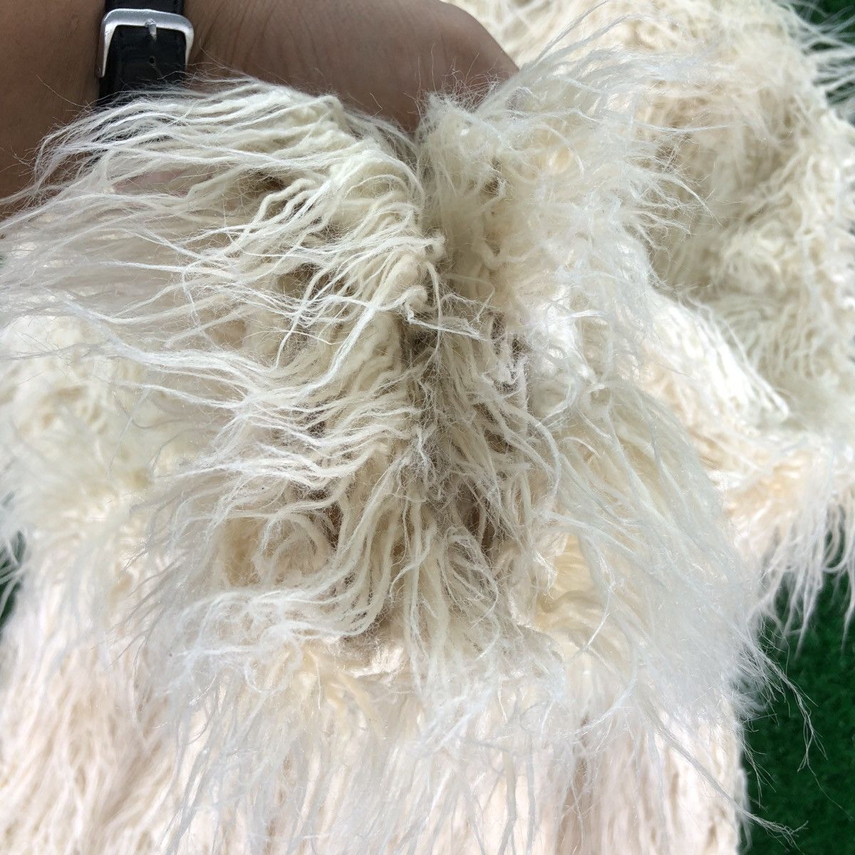 Japanese Brand Vintage Cardigan Hairy Sherpa Faux Fur by Natural Couture Size US M / EU 48-50 / 2 - 12 Thumbnail