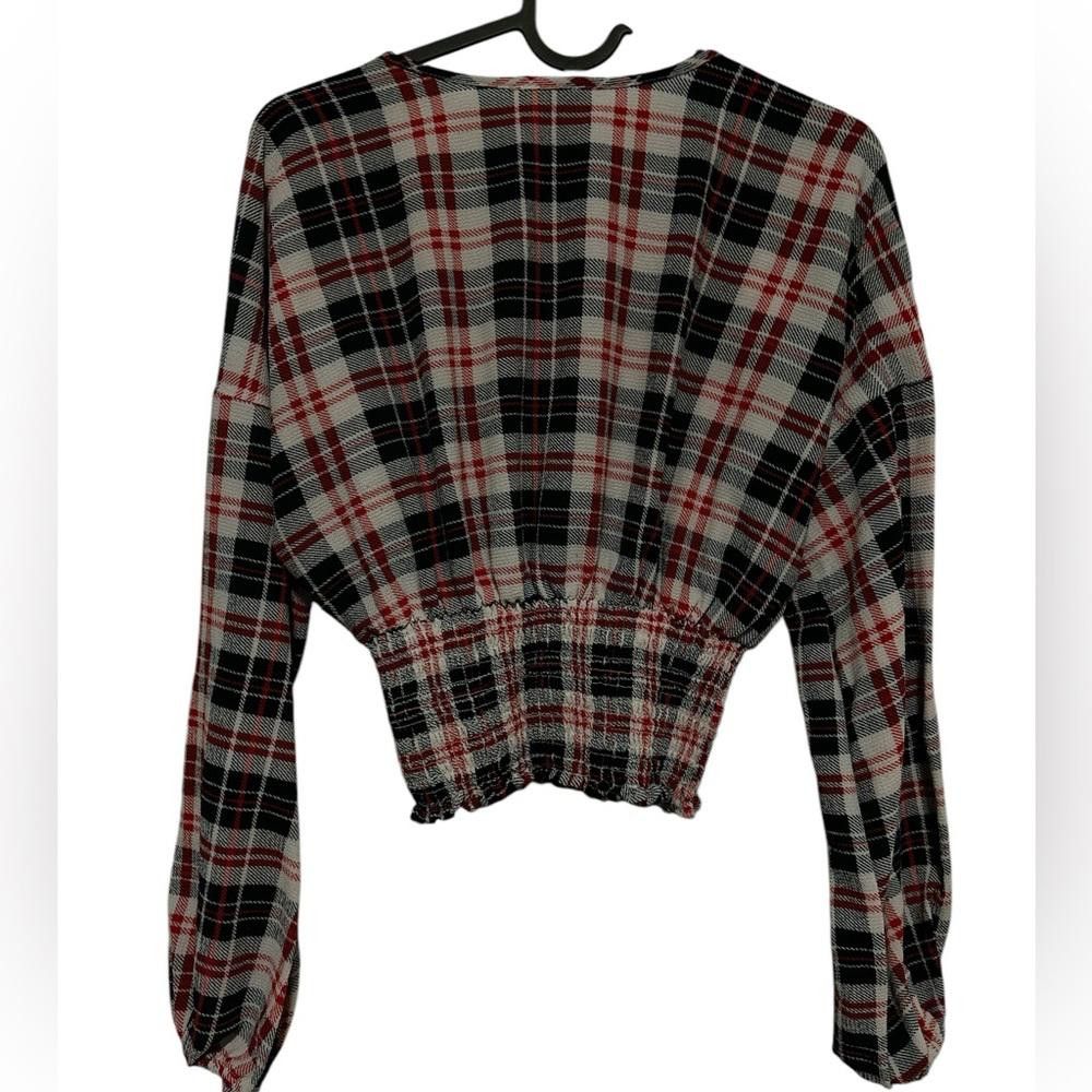 Ardene Ardene Red and Black Plaid Blouse Size S / US 4 / IT 40 - 4 Thumbnail