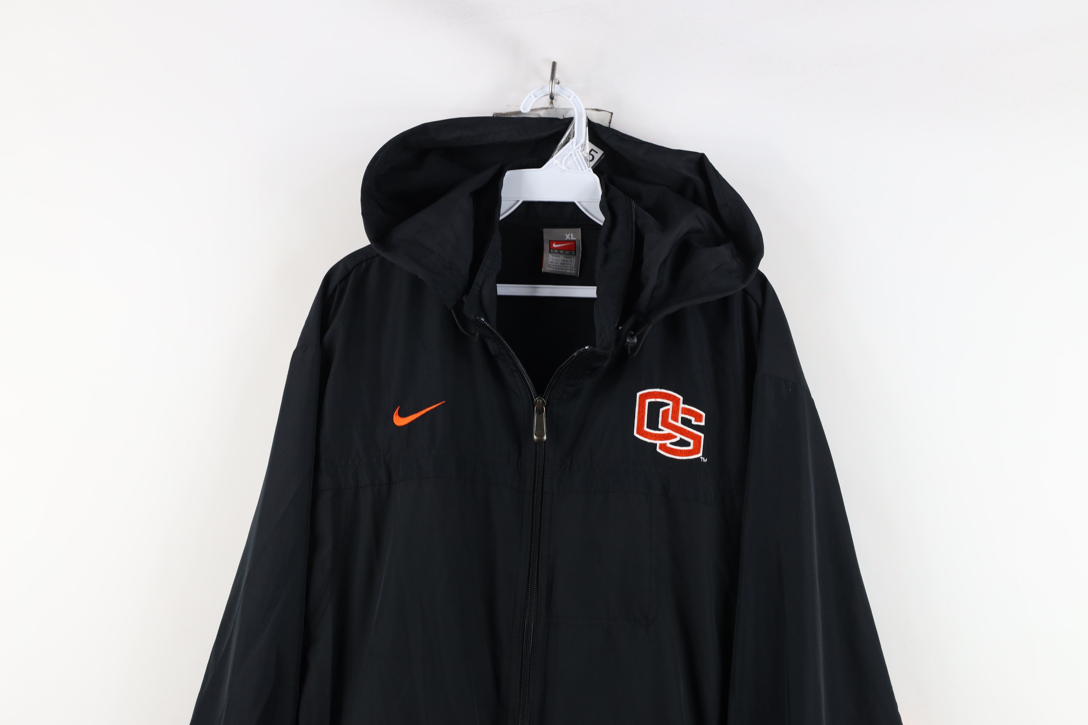Nike × Vintage Vintage Nike Oregon State University Football Hooded Jacket Size US XL / EU 56 / 4 - 2 Thumbnail